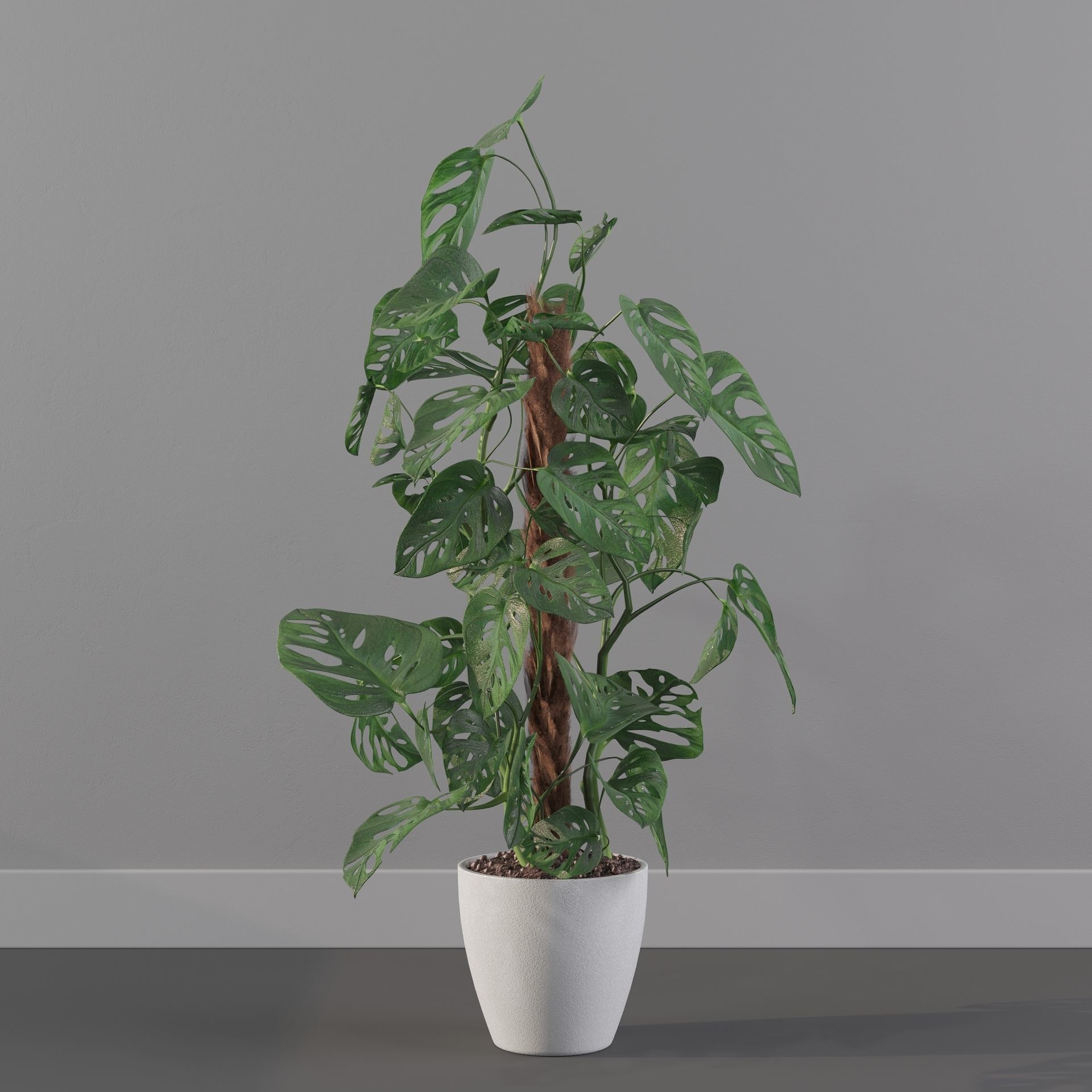 Monstera monkey mask 3D model_34