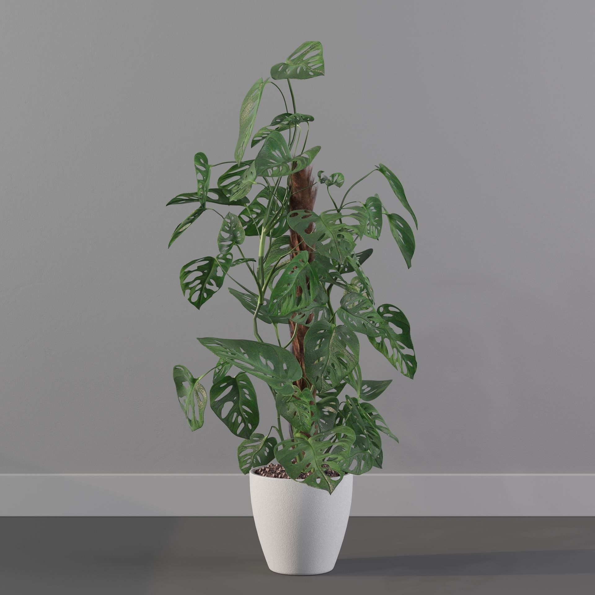 Monstera monkey mask 3D model_15