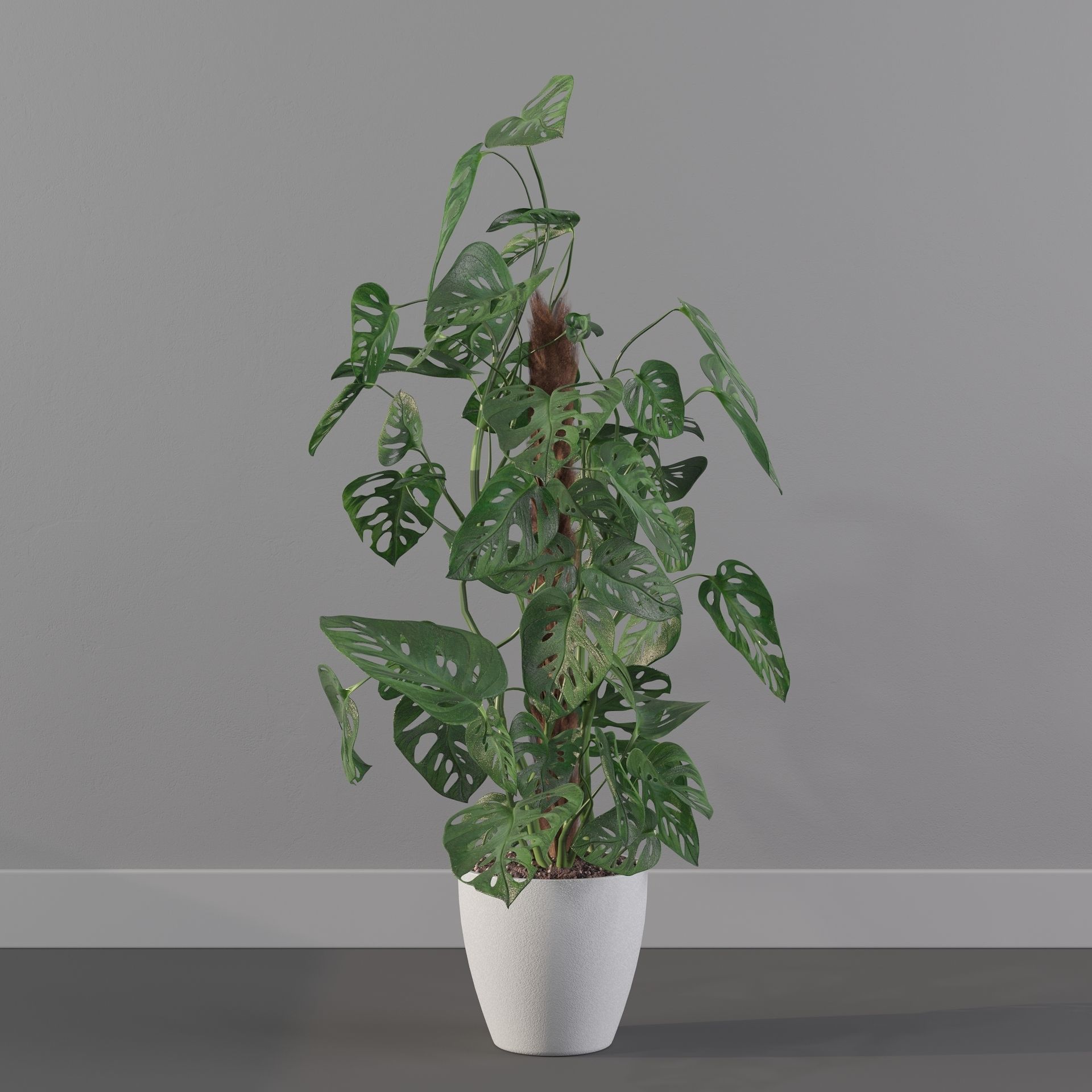 Monstera monkey mask 3D model_38