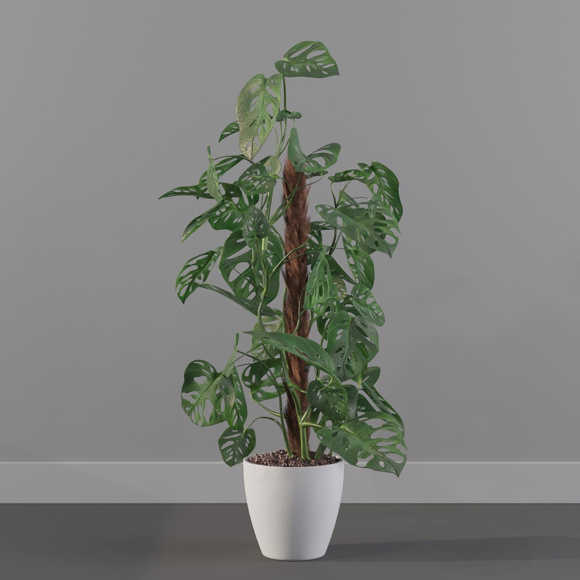 Monstera monkey mask 3D model_3
