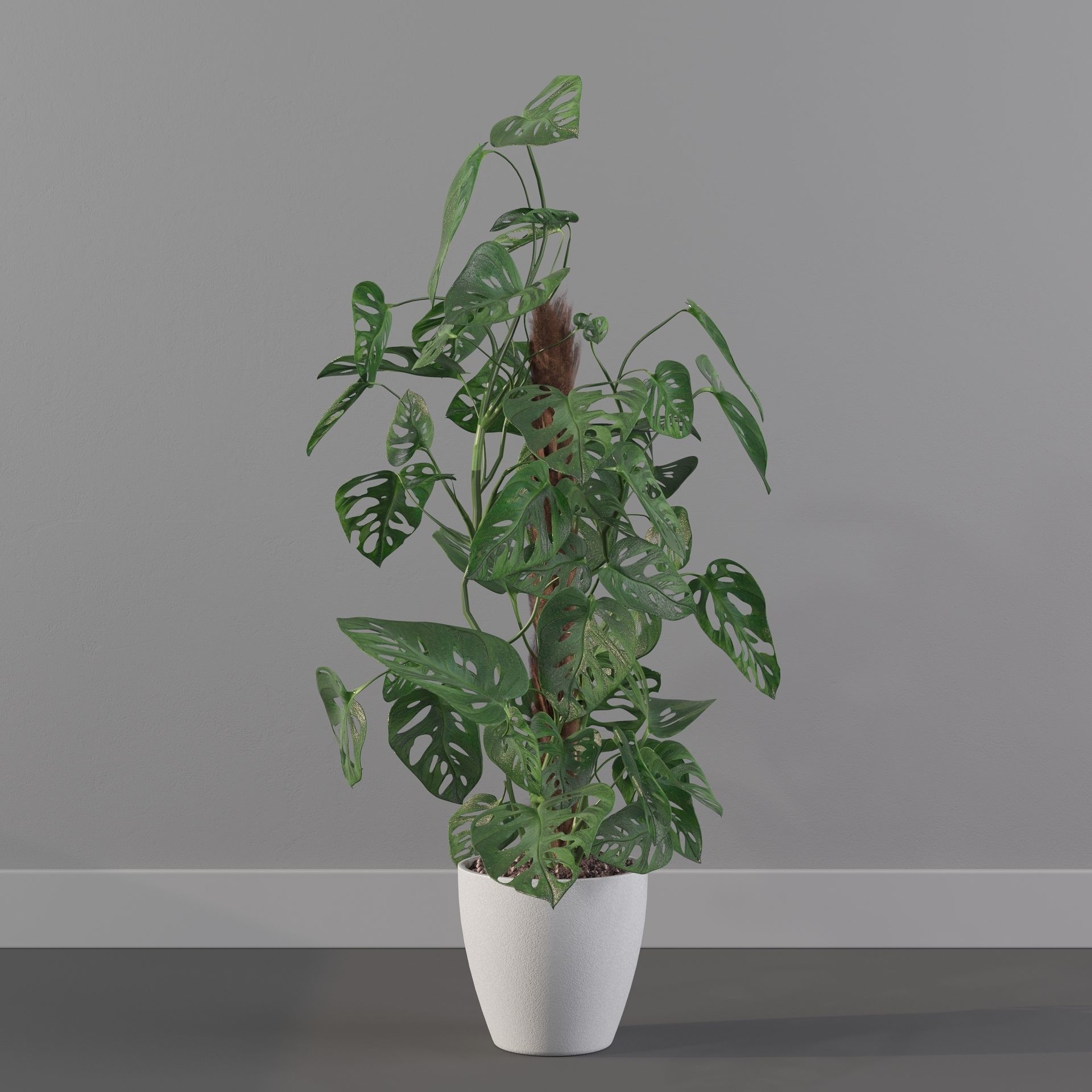 Monstera monkey mask 3D model_18