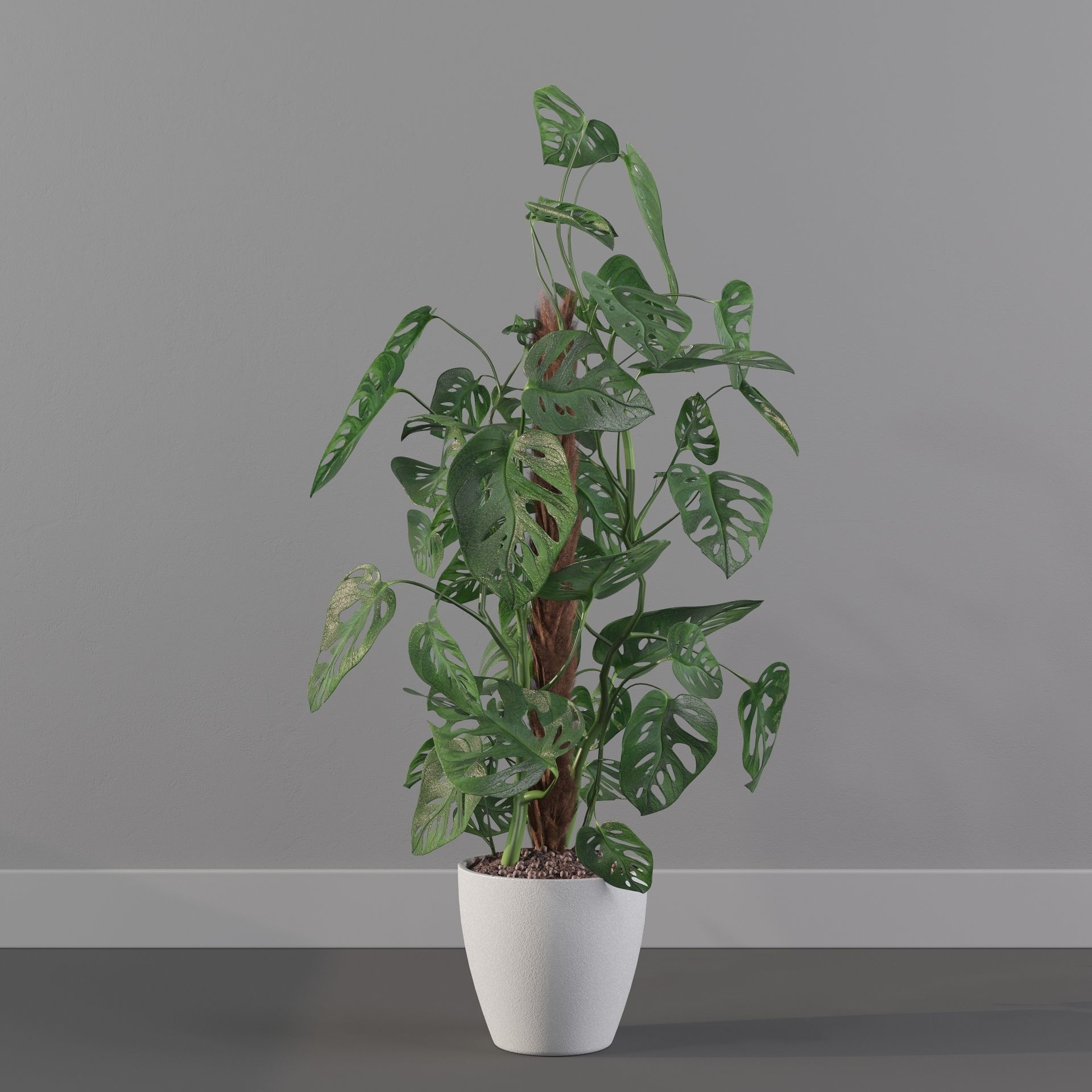 Monstera monkey mask 3D model_31