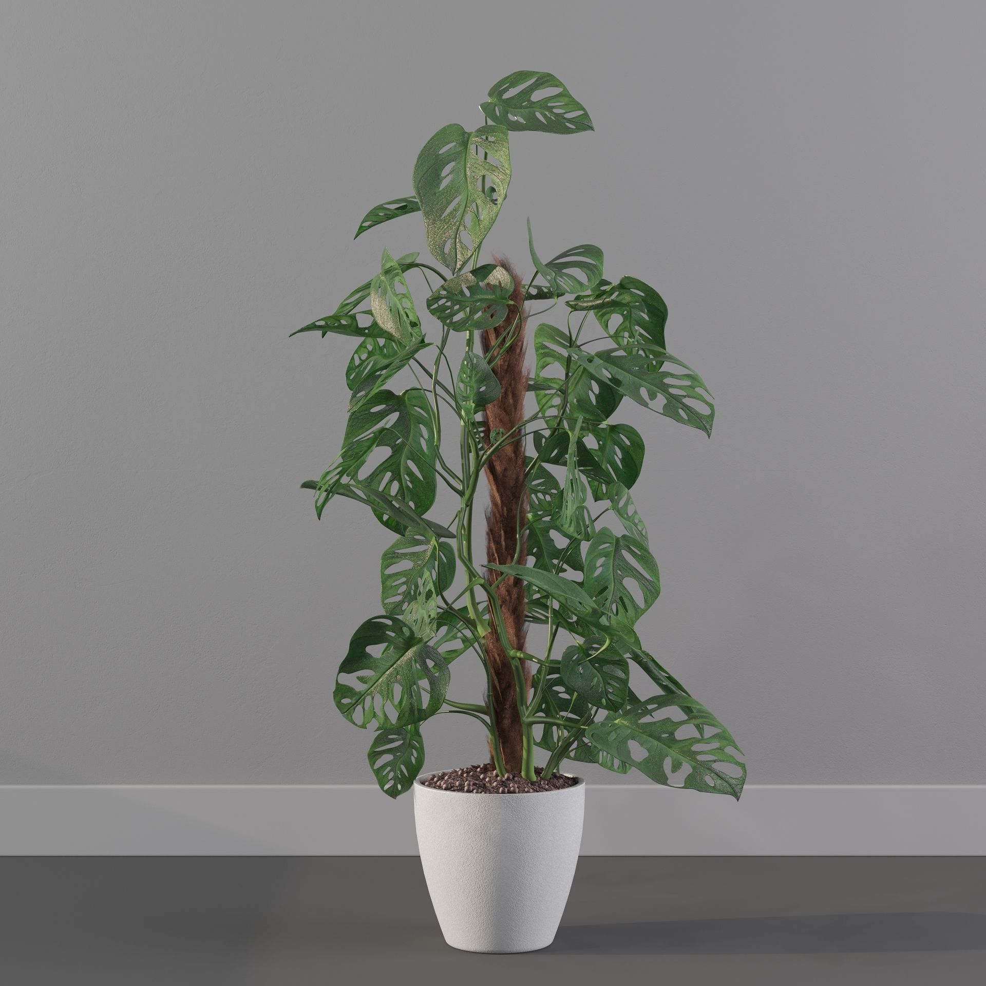 Monstera monkey mask 3D model_16