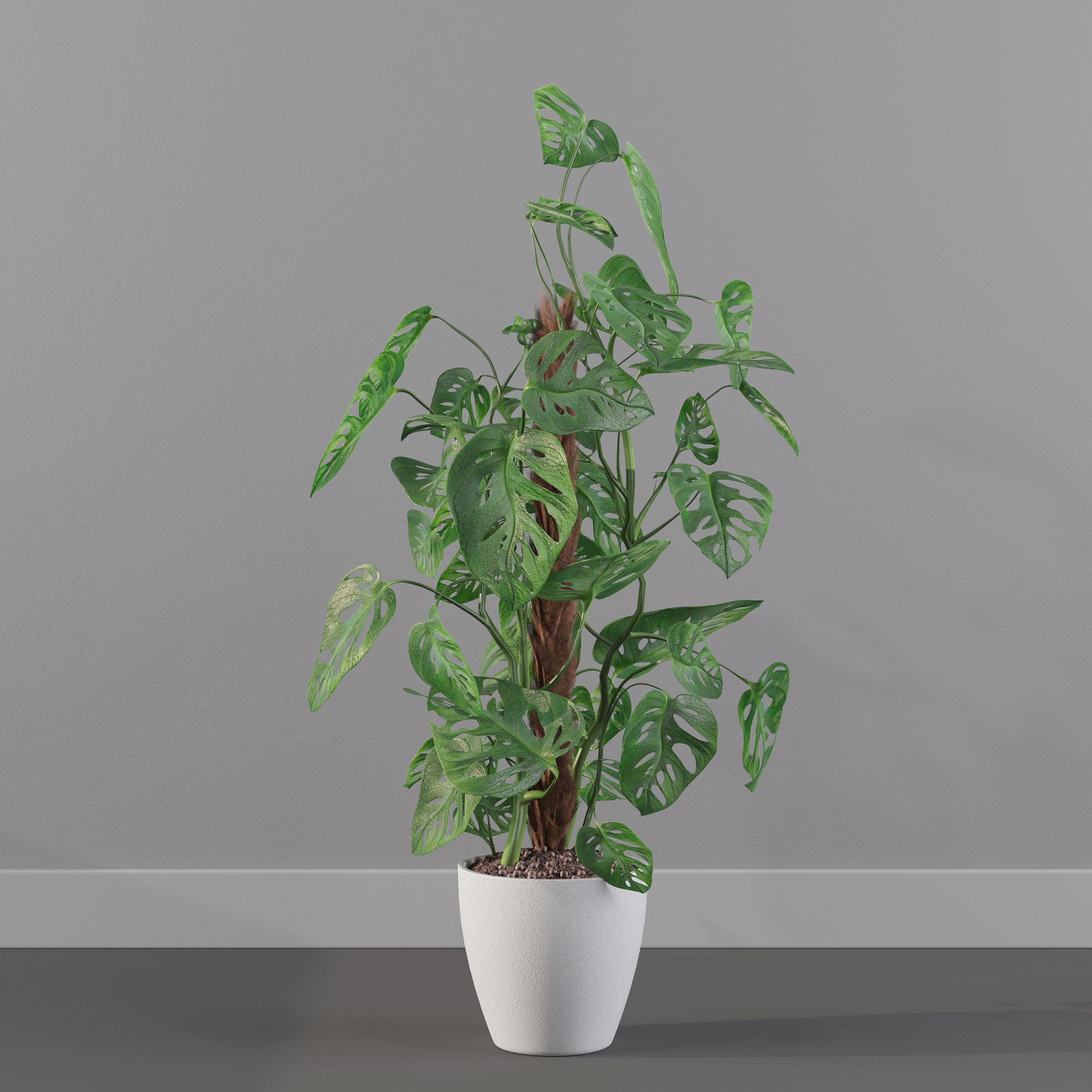 Monstera monkey mask 3D model_1