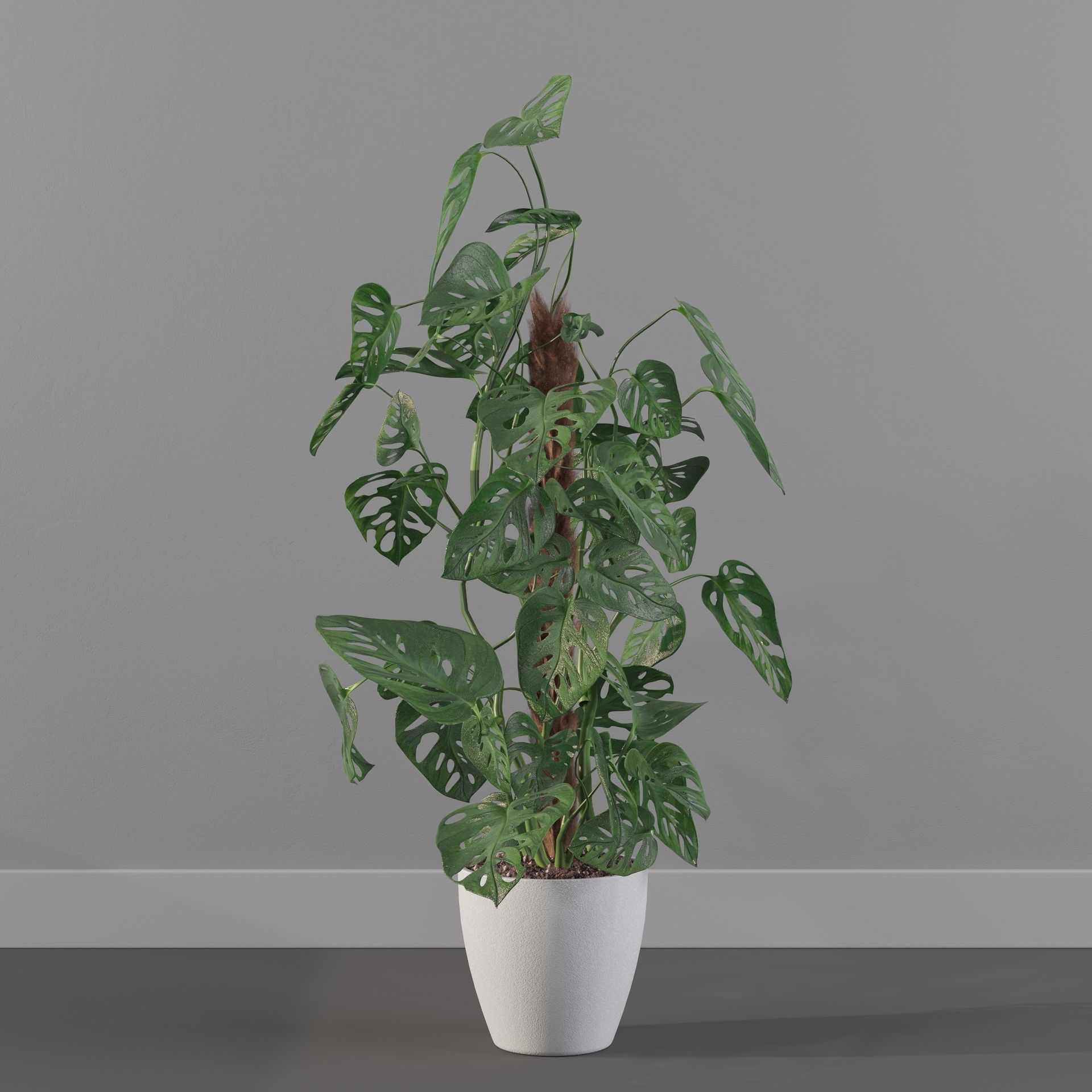 Monstera monkey mask 3D model_26