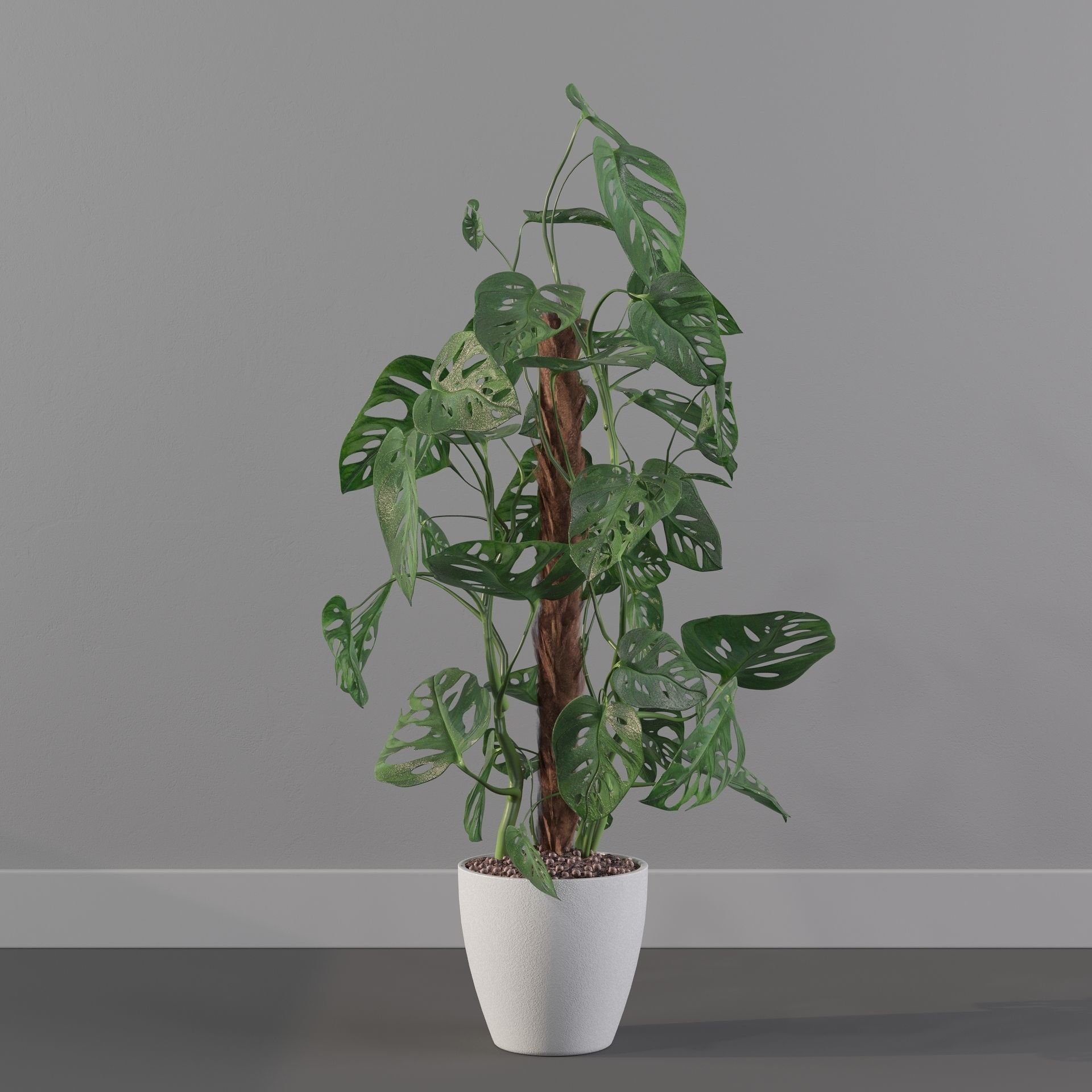 Monstera monkey mask 3D model_17