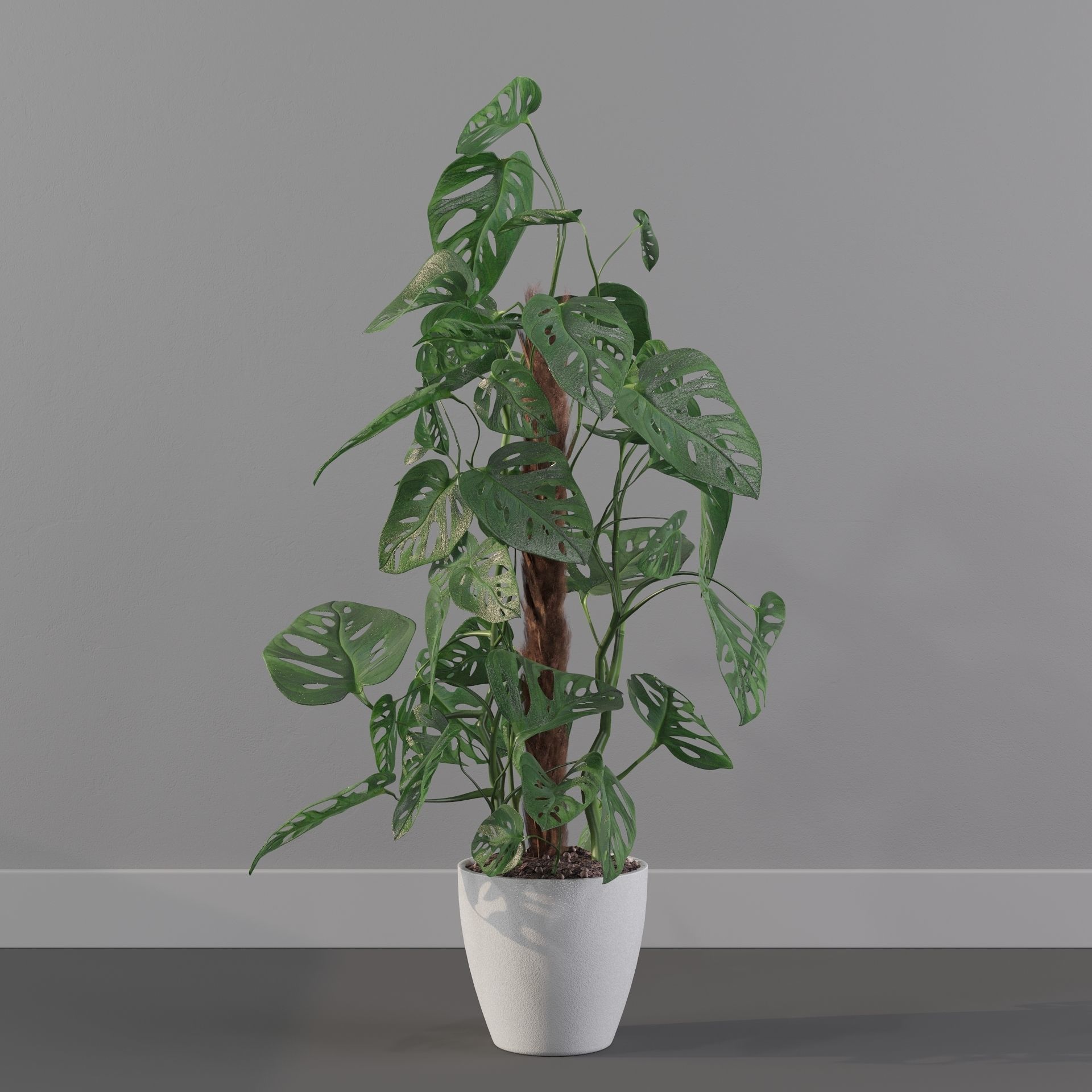 Monstera monkey mask 3D model_19