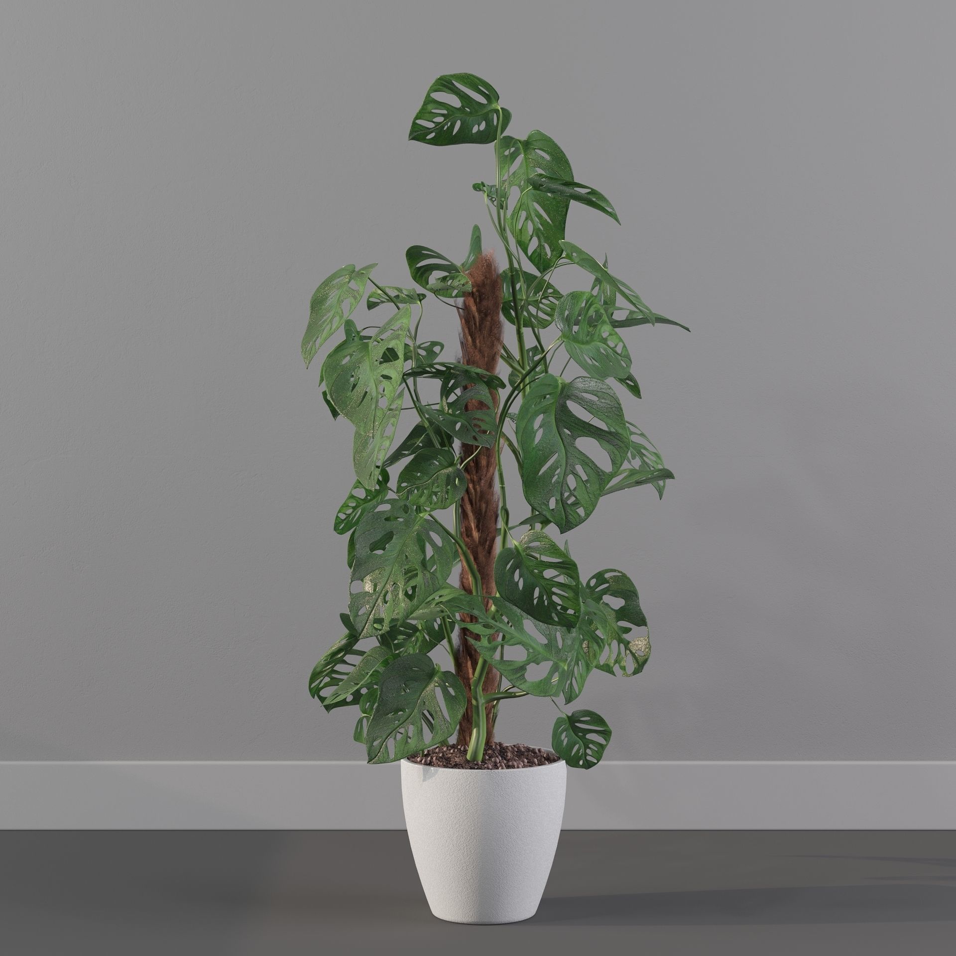 Monstera monkey mask 3D model_24