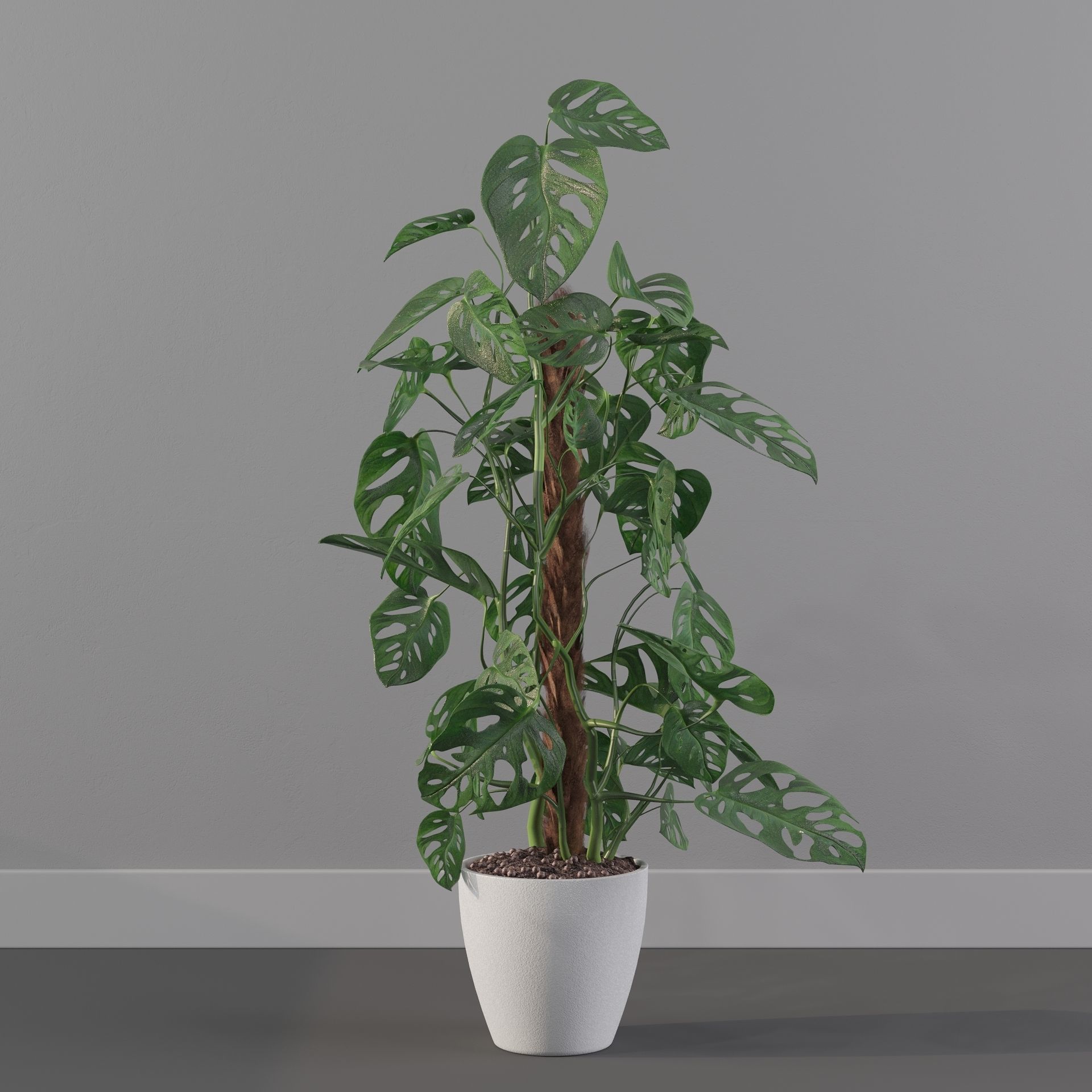 Monstera monkey mask 3D model_39