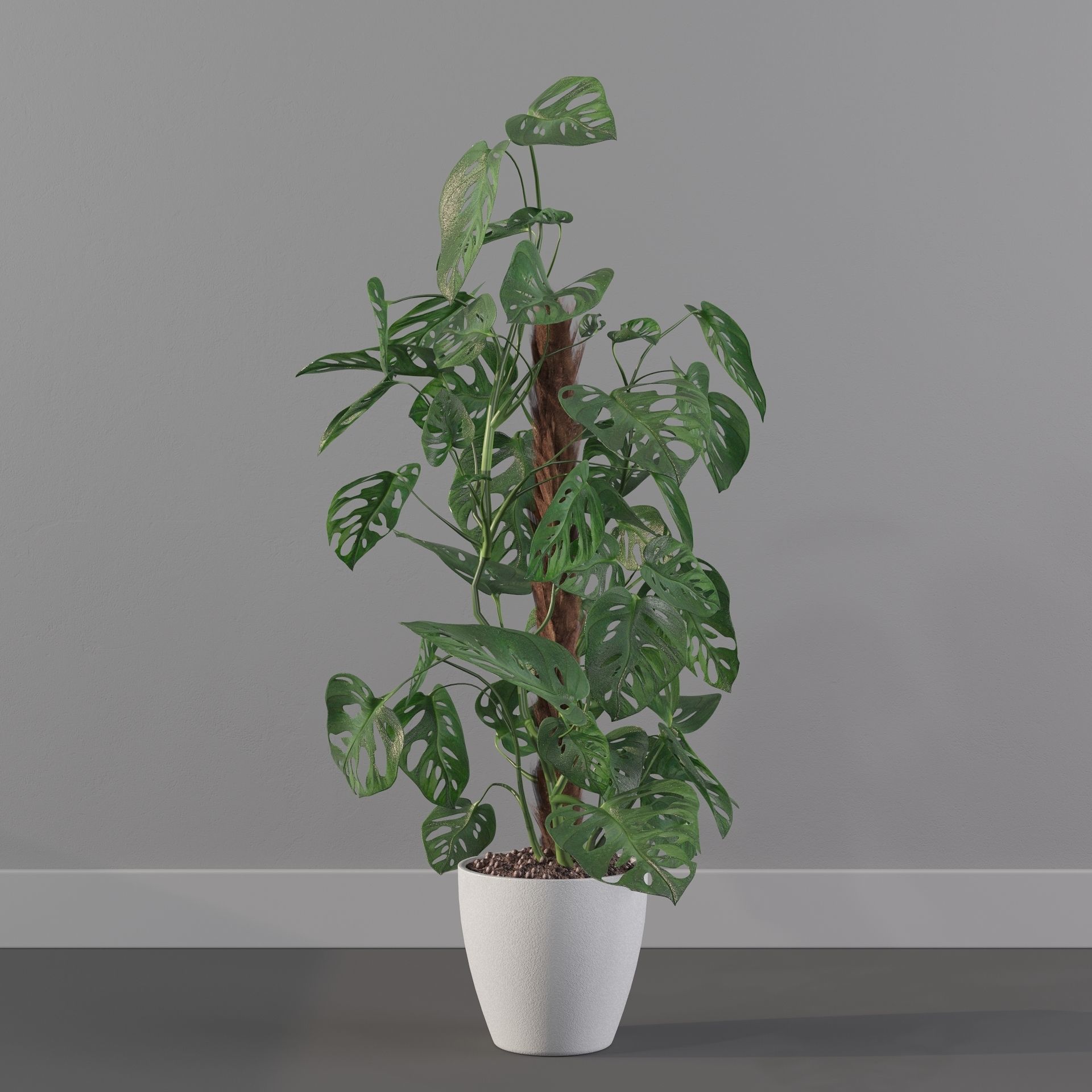 Monstera monkey mask 3D model_23