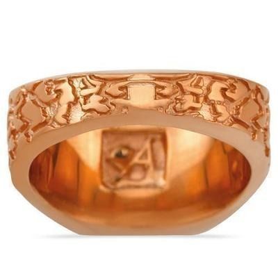 Gents Diamond  Nugget Ring 26 3D print model_4