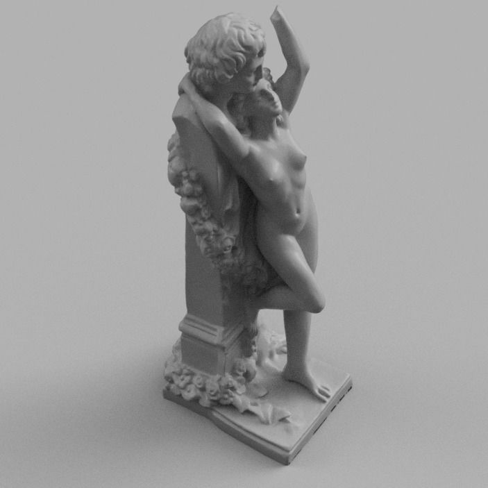 Statue contemporaine  3D print model_3