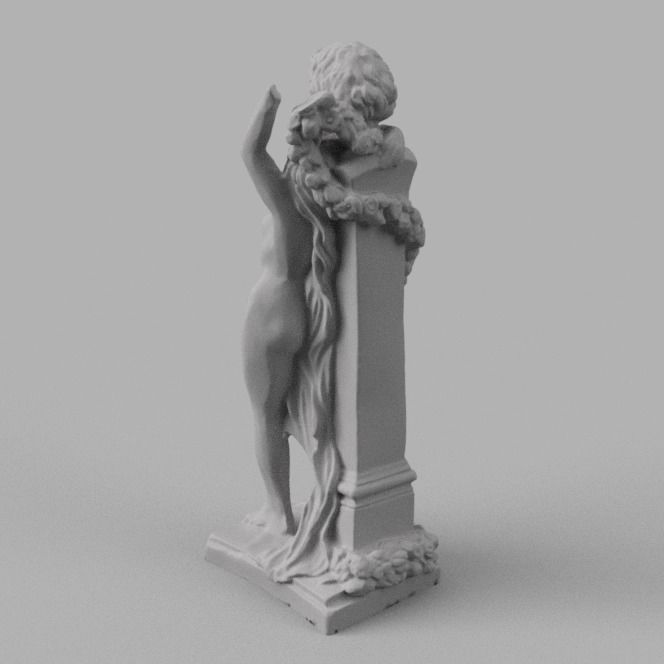 Statue contemporaine  3D print model_4