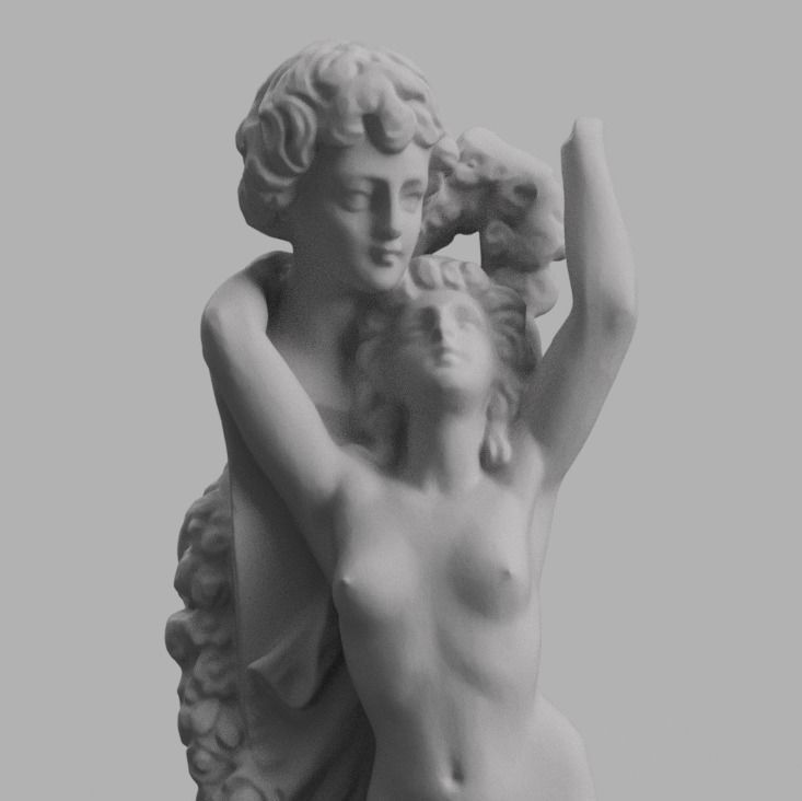 Statue contemporaine  3D print model_6