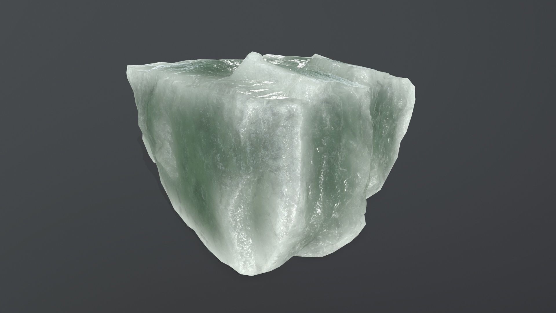 ice rock set Low-poly 3D model_18