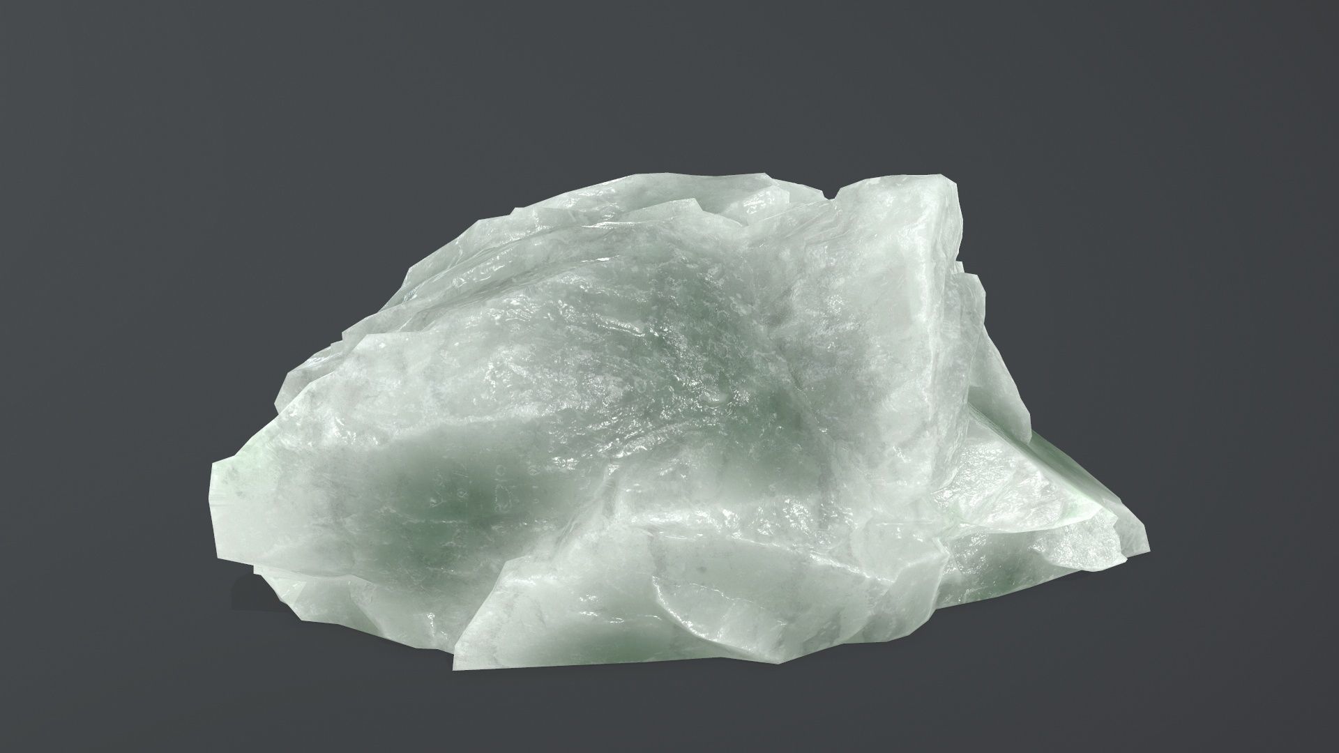 ice rock set Low-poly 3D model_12
