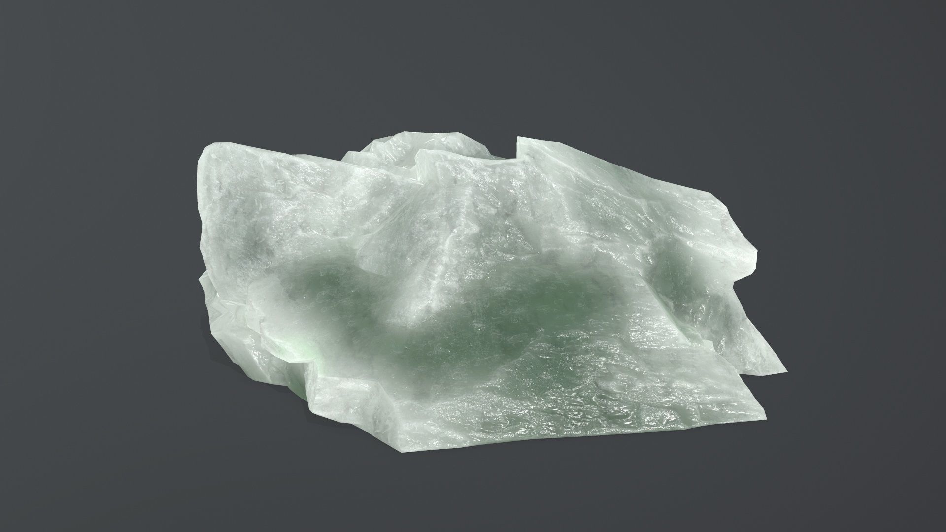 ice rock set Low-poly 3D model_11