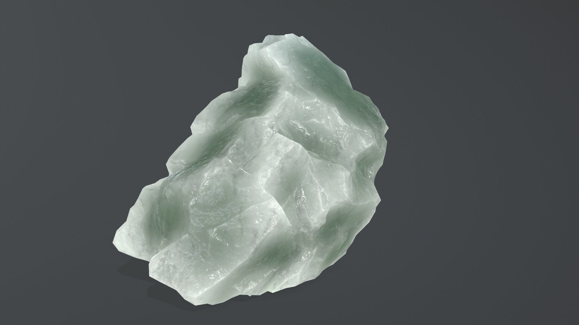 ice rock set Low-poly 3D model_25