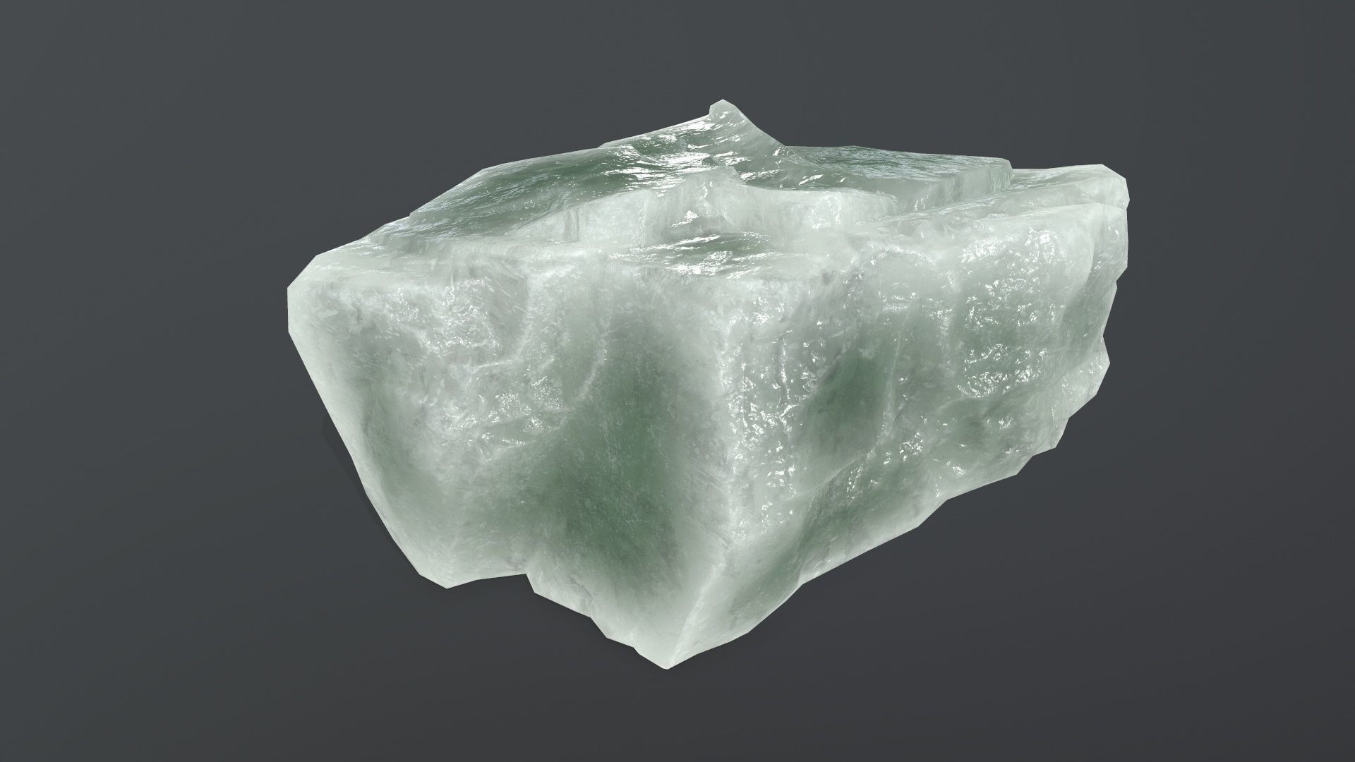 ice rock set Low-poly 3D model_16
