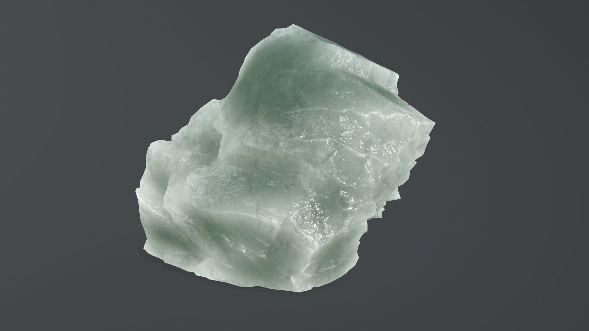 ice rock set Low-poly 3D model_24