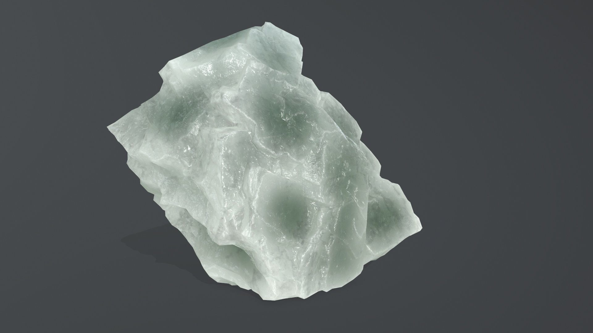 ice rock set Low-poly 3D model_23