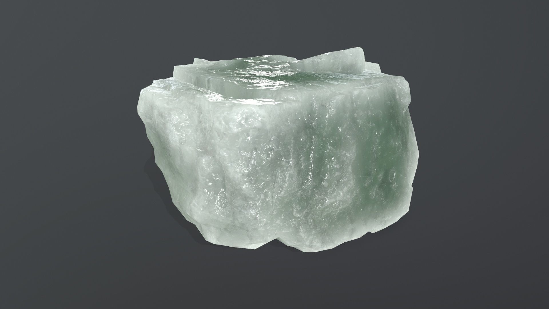 ice rock set Low-poly 3D model_17
