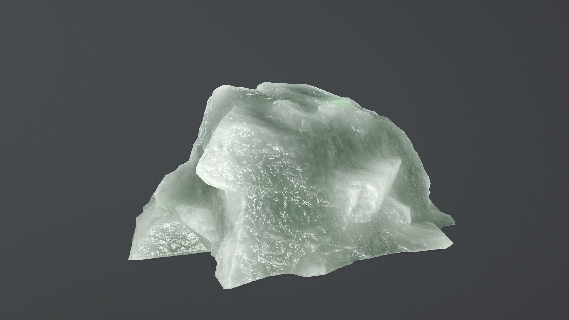 ice rock set Low-poly 3D model_10
