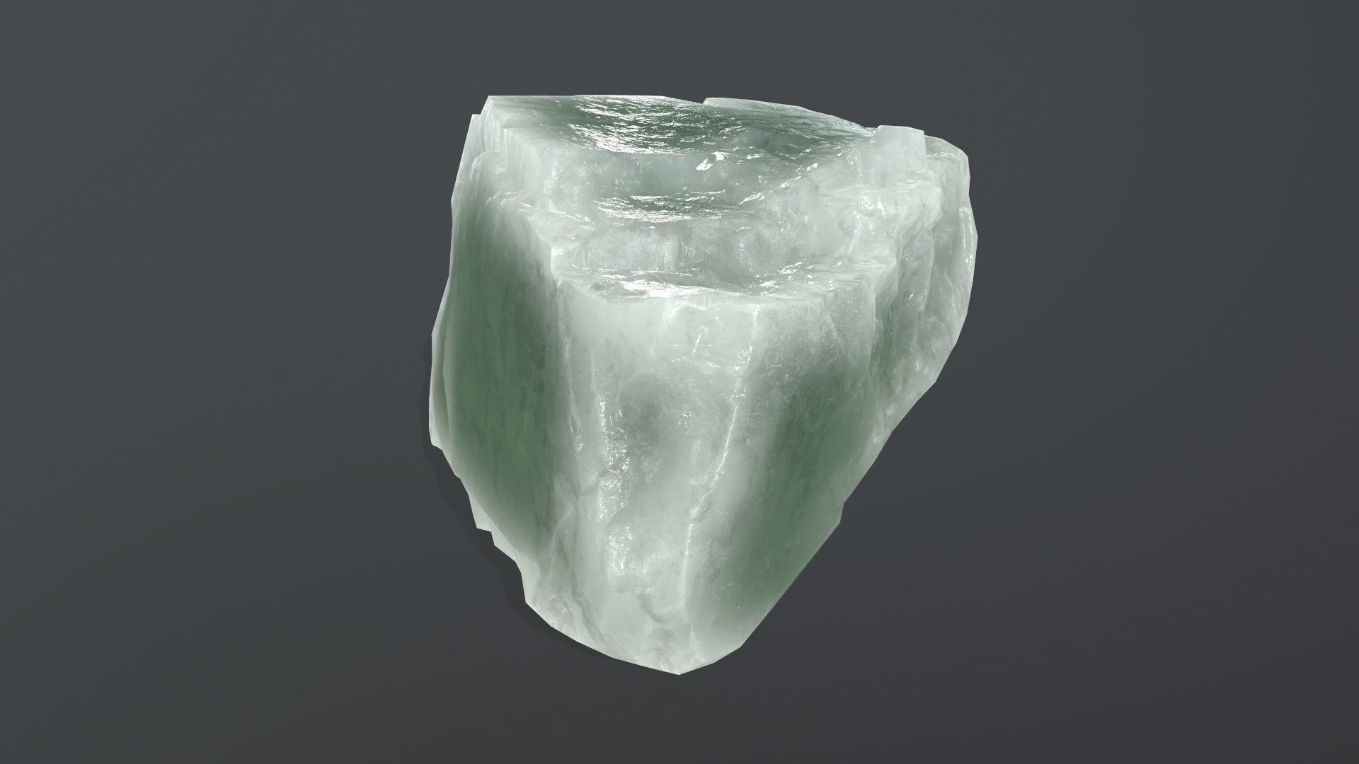 ice rock set Low-poly 3D model_19