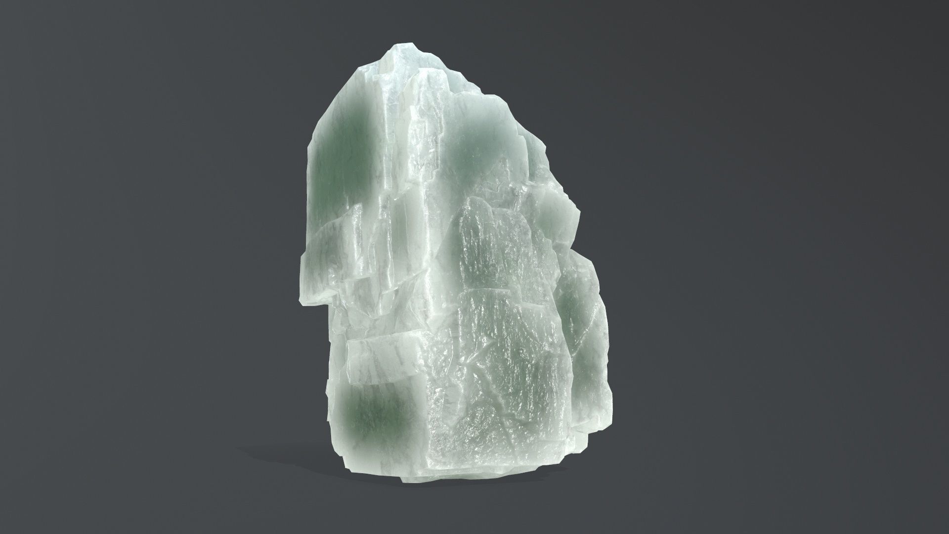 ice rock set Low-poly 3D model_3