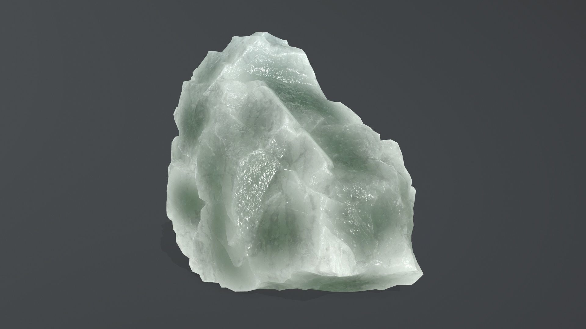 ice rock set Low-poly 3D model_22