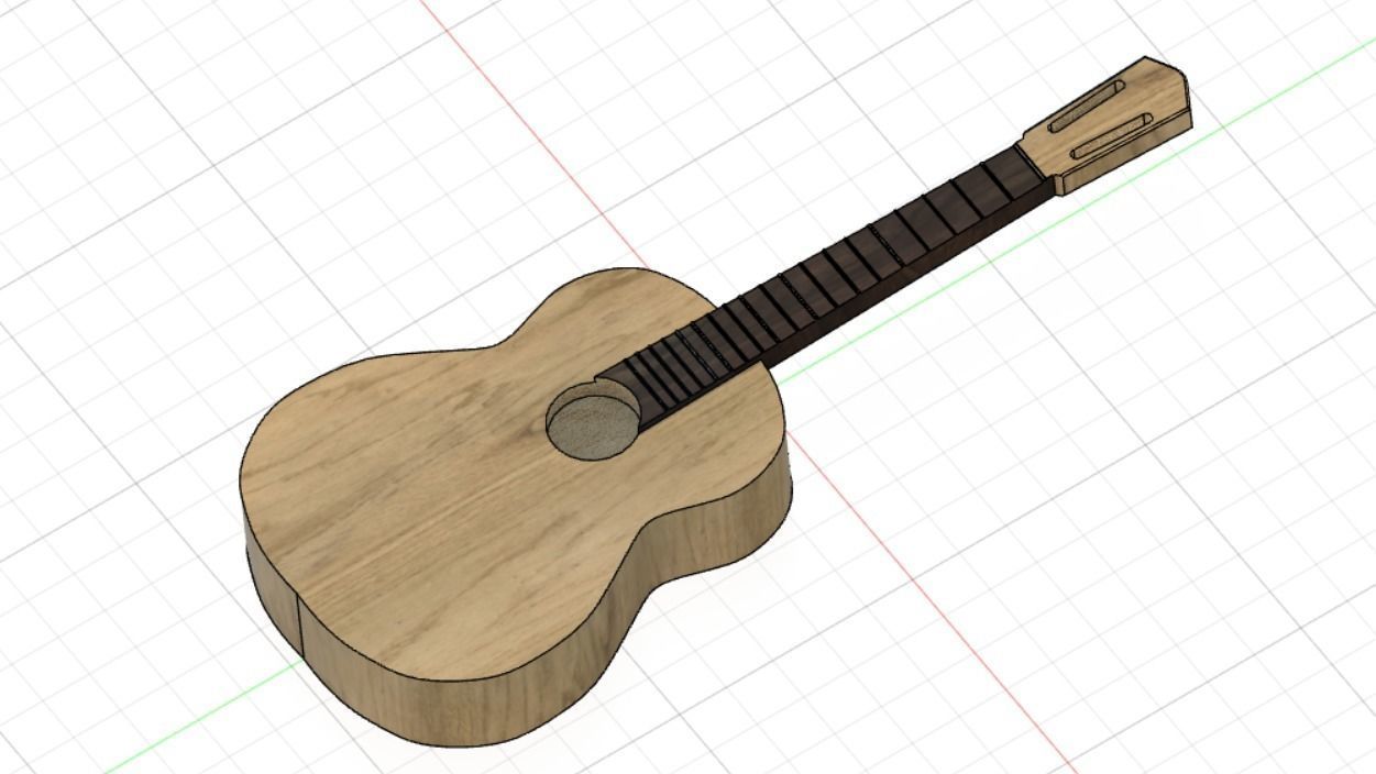 guitar miniatures 3D print model CGTrader