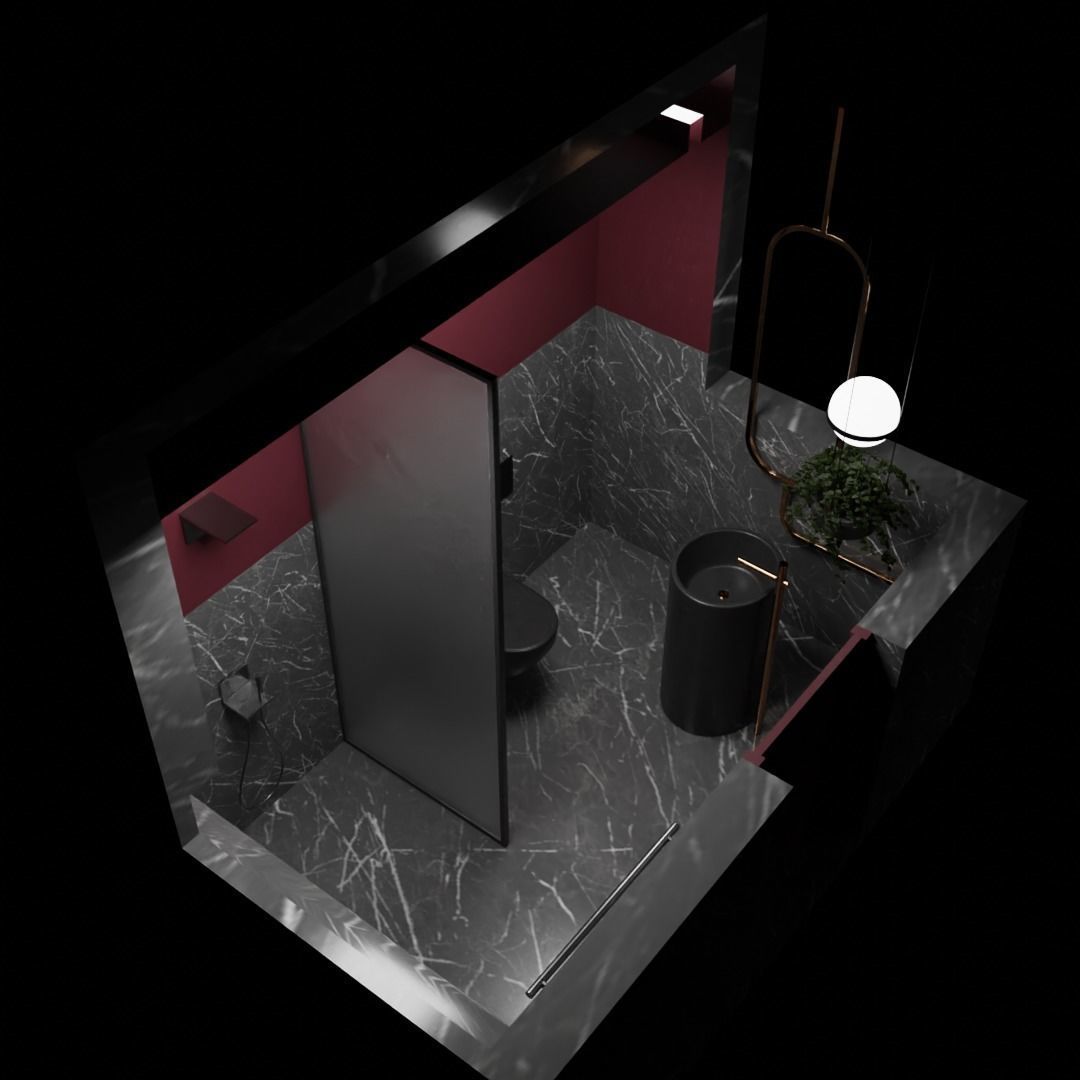 MODERN BATHROOM INTERIOR 3D model_7