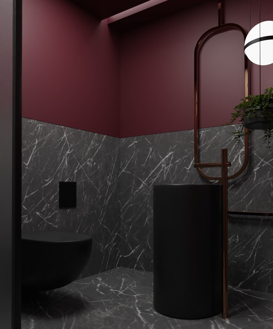 MODERN BATHROOM INTERIOR 3D model_1