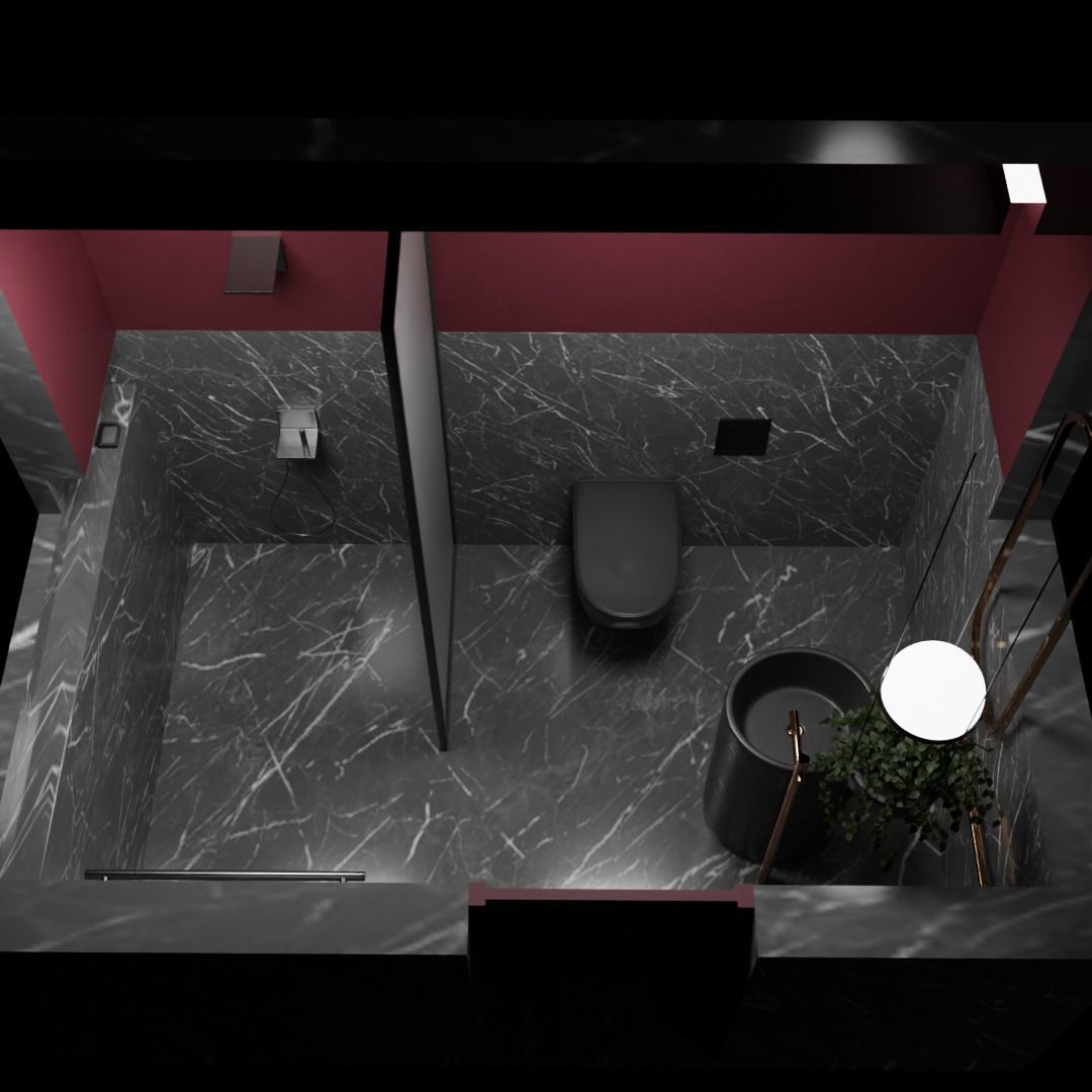 MODERN BATHROOM INTERIOR 3D model_9