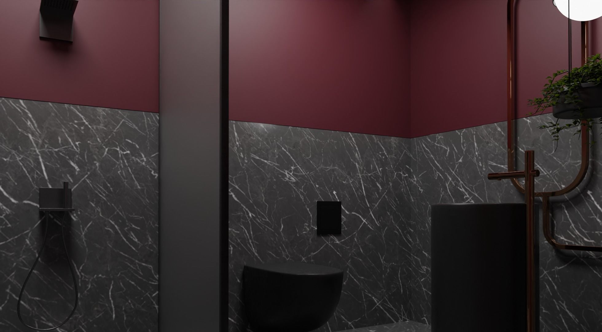 MODERN BATHROOM INTERIOR 3D model_2