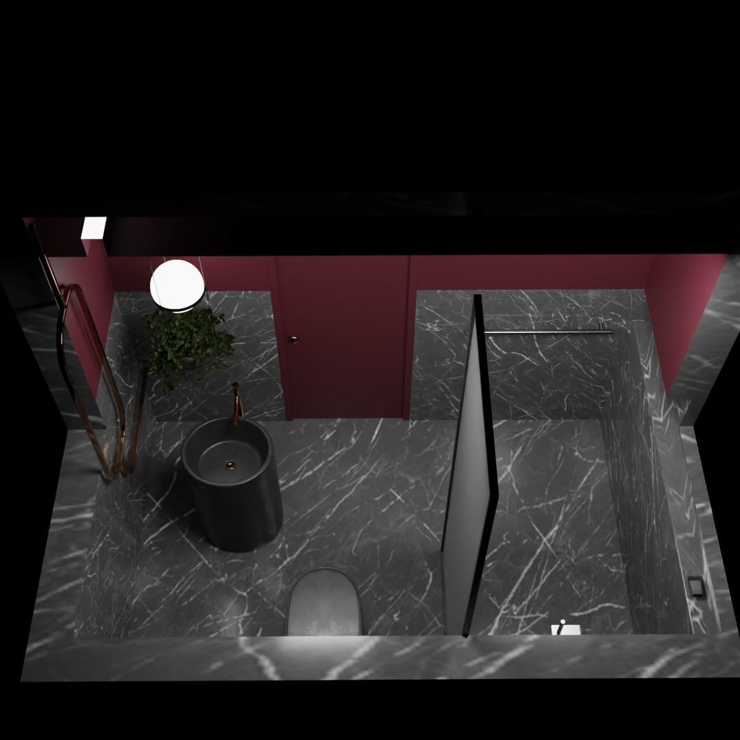 MODERN BATHROOM INTERIOR 3D model_10