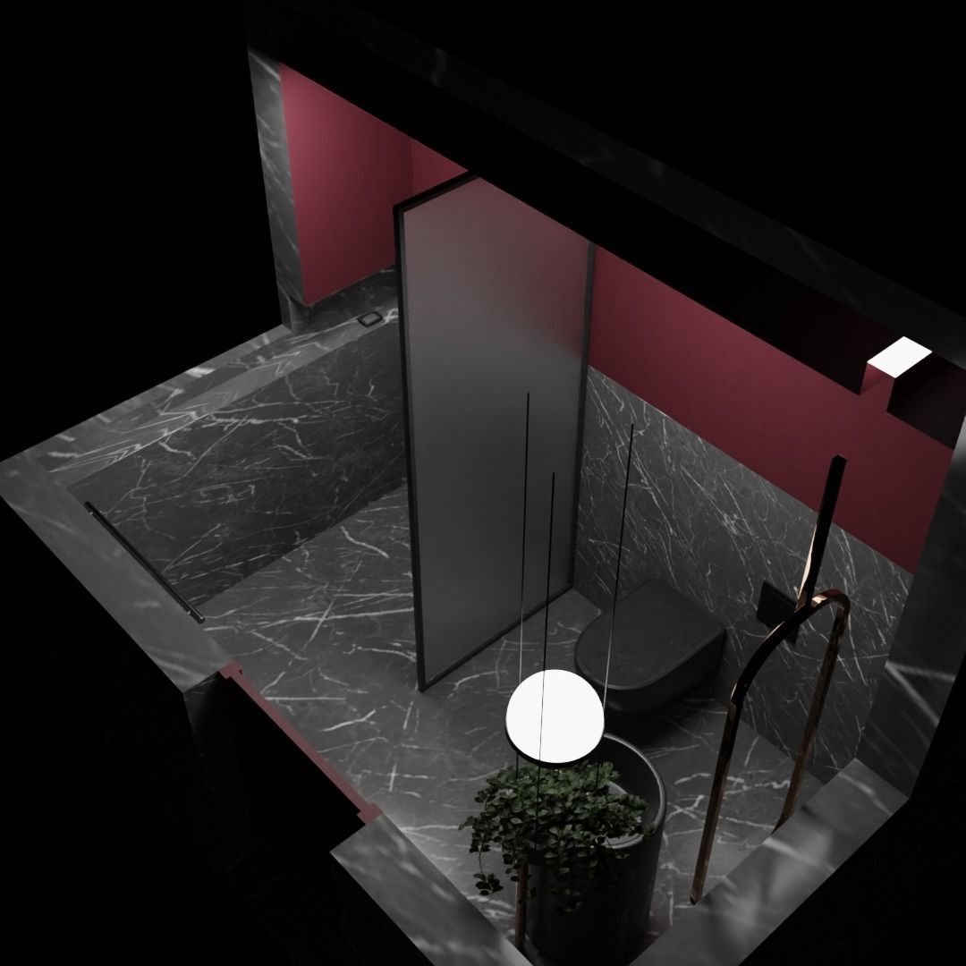 MODERN BATHROOM INTERIOR 3D model_8