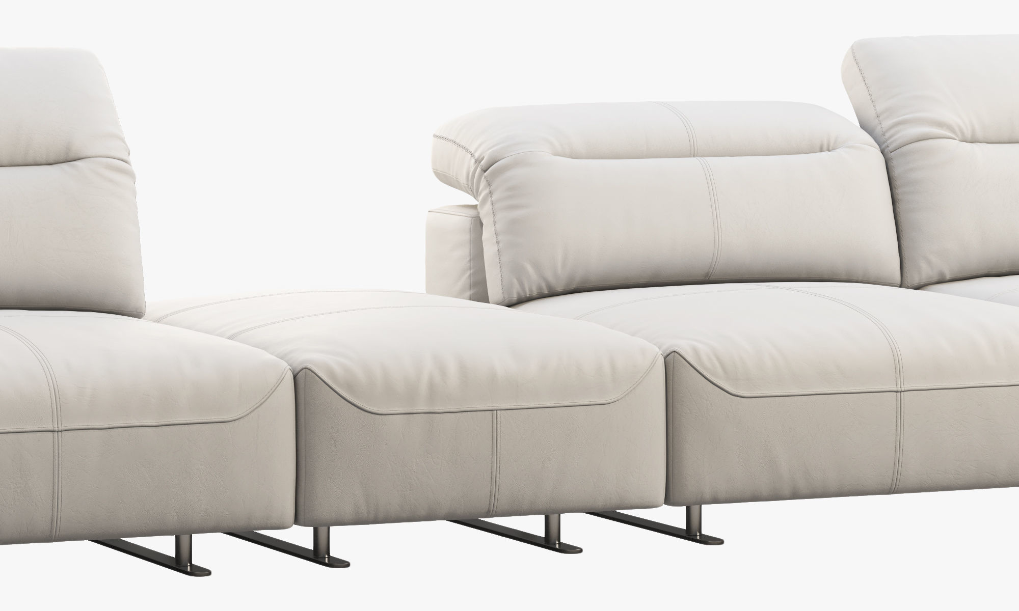 BoConcept Hampton modular leather sofas 2 options 3D model_14