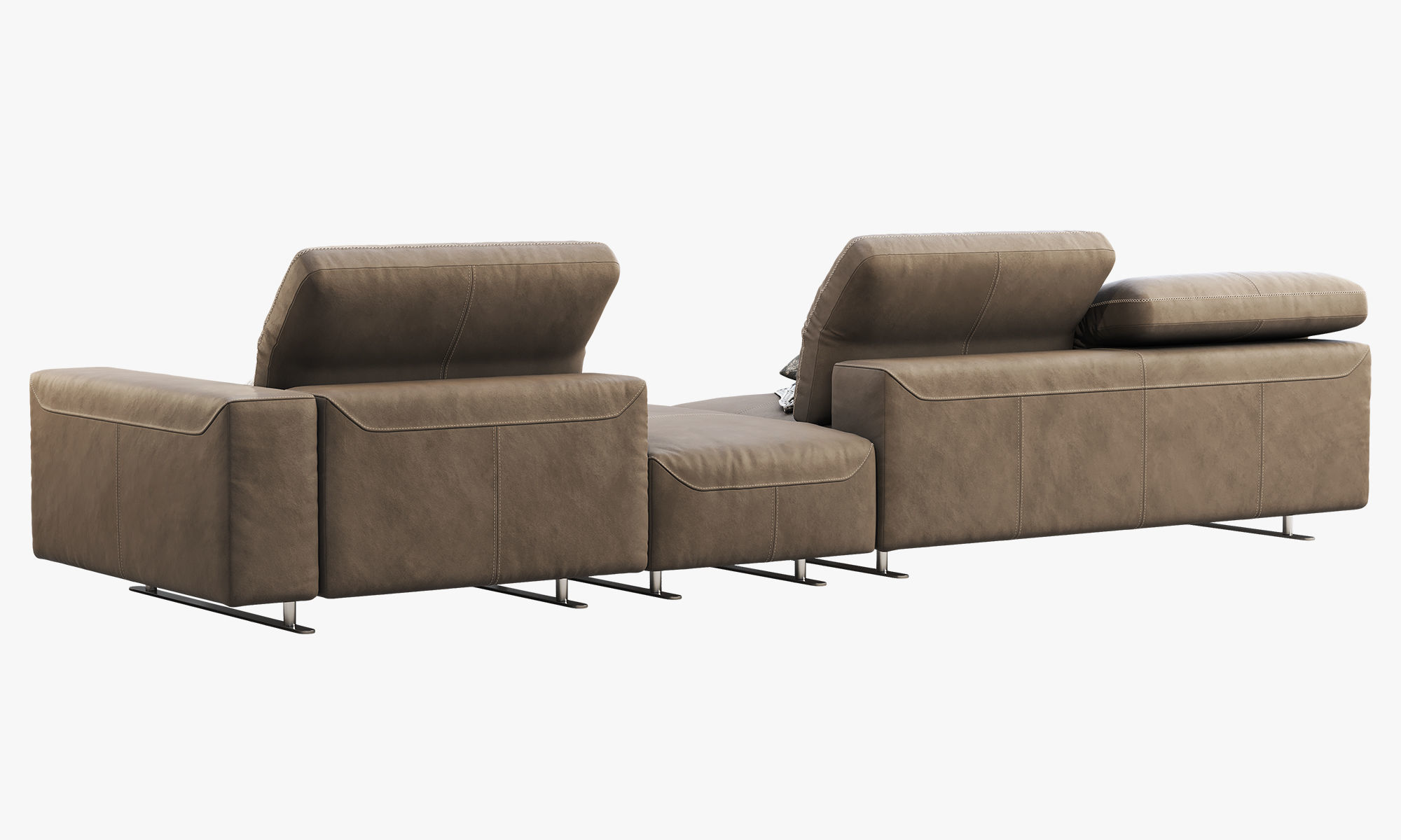 BoConcept Hampton modular leather sofas 2 options 3D model_12