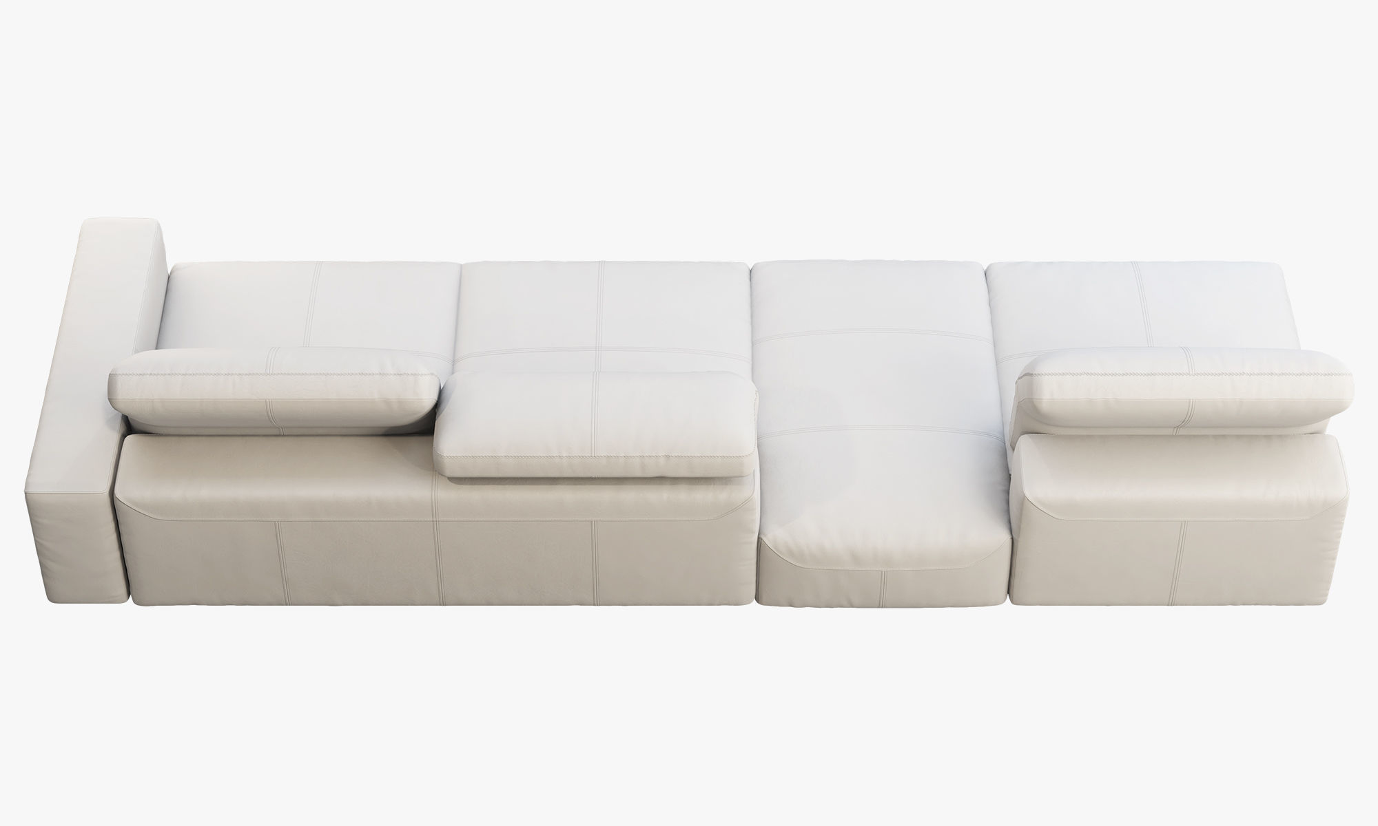 BoConcept Hampton modular leather sofas 2 options 3D model_25