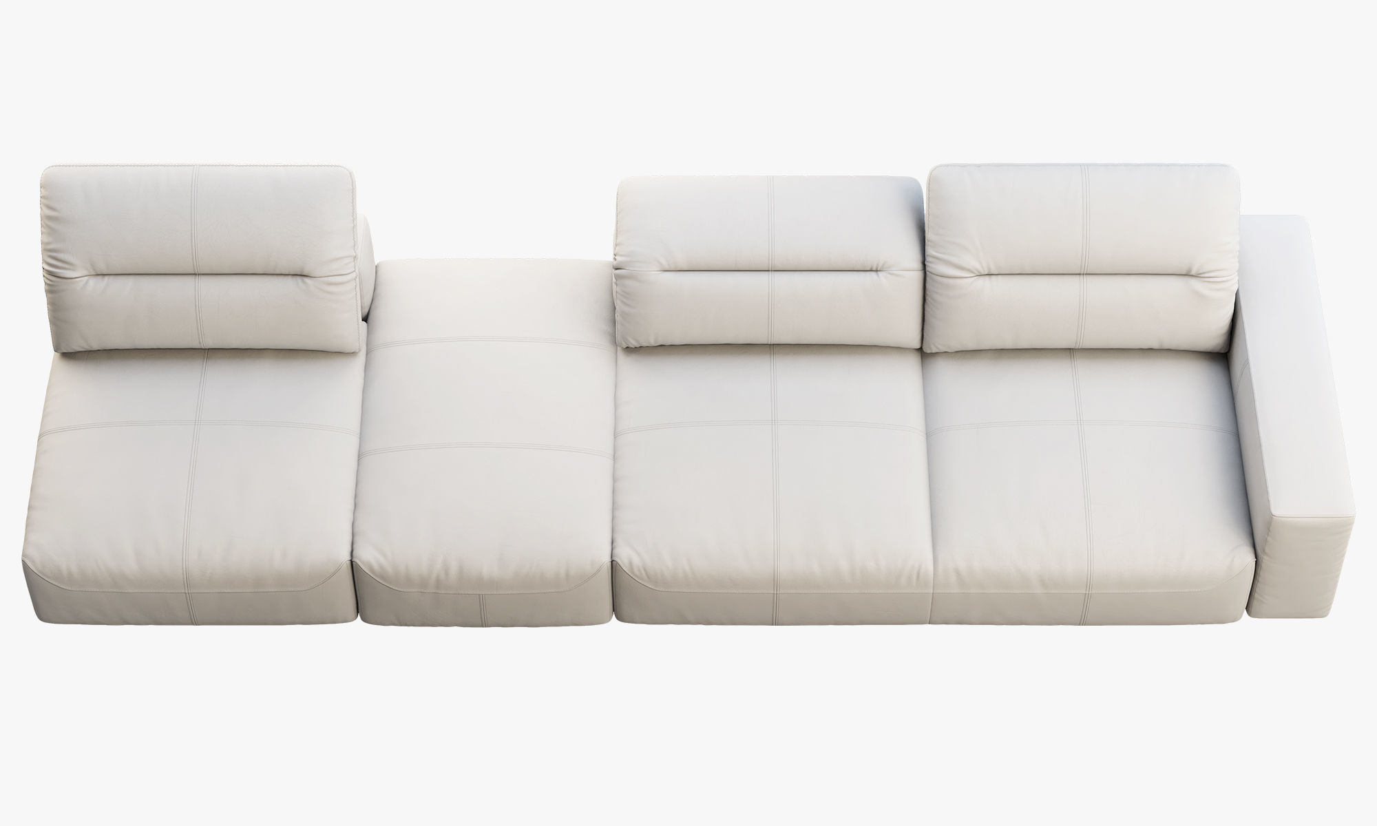 BoConcept Hampton modular leather sofas 2 options 3D model_18