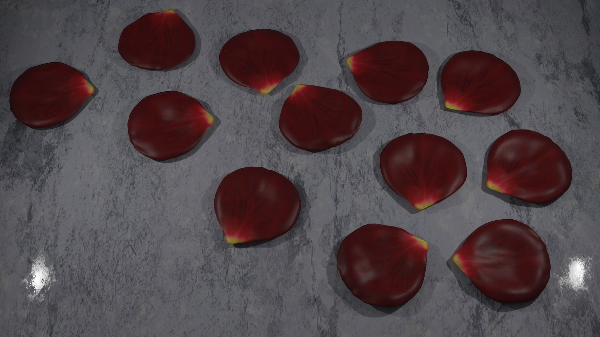 rose petals 3D model_2