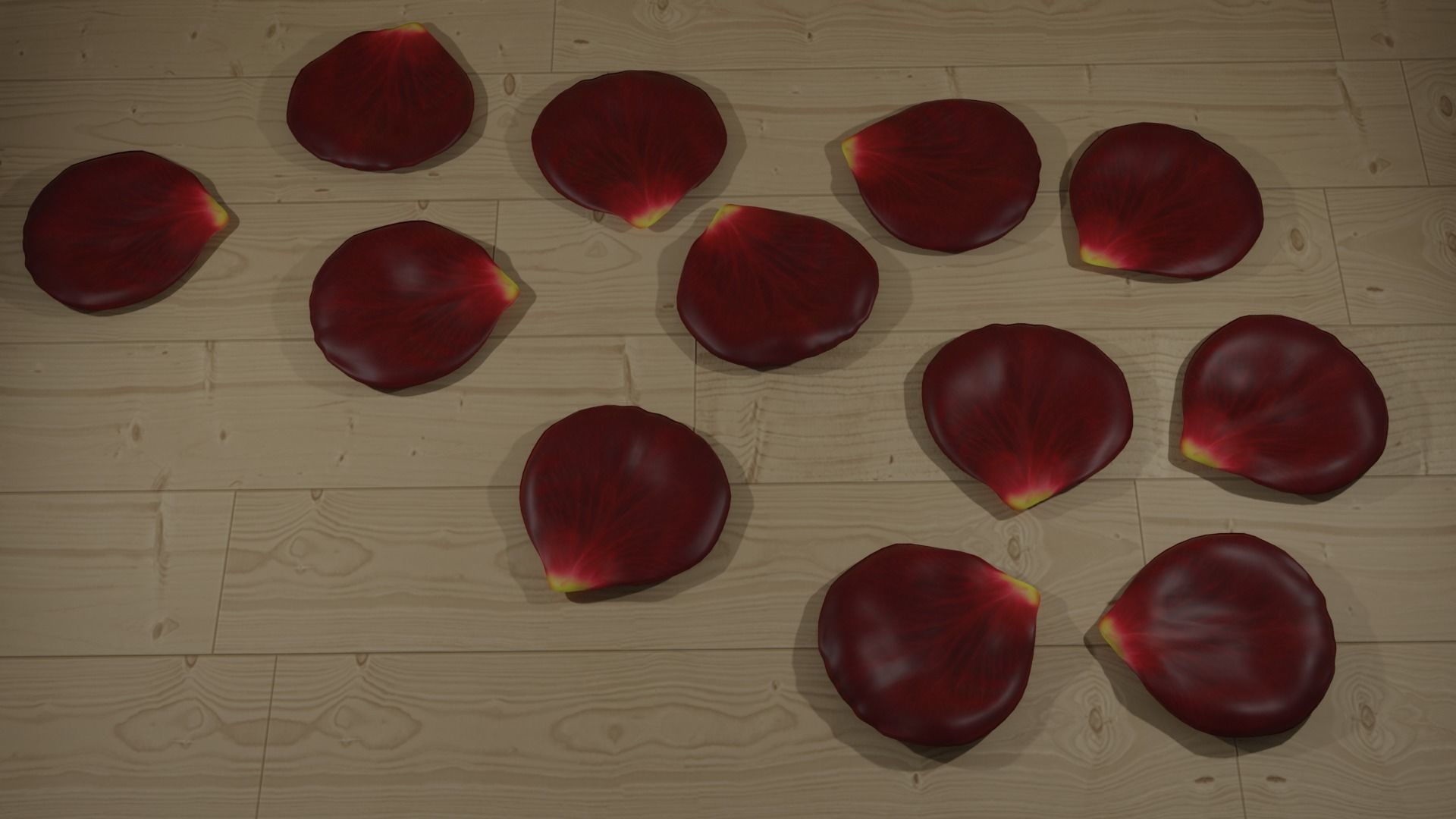 rose petals 3D model_3