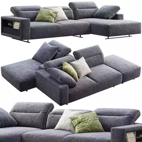 BoConcept Hampton chaise lounge fabric sofas 2 options
