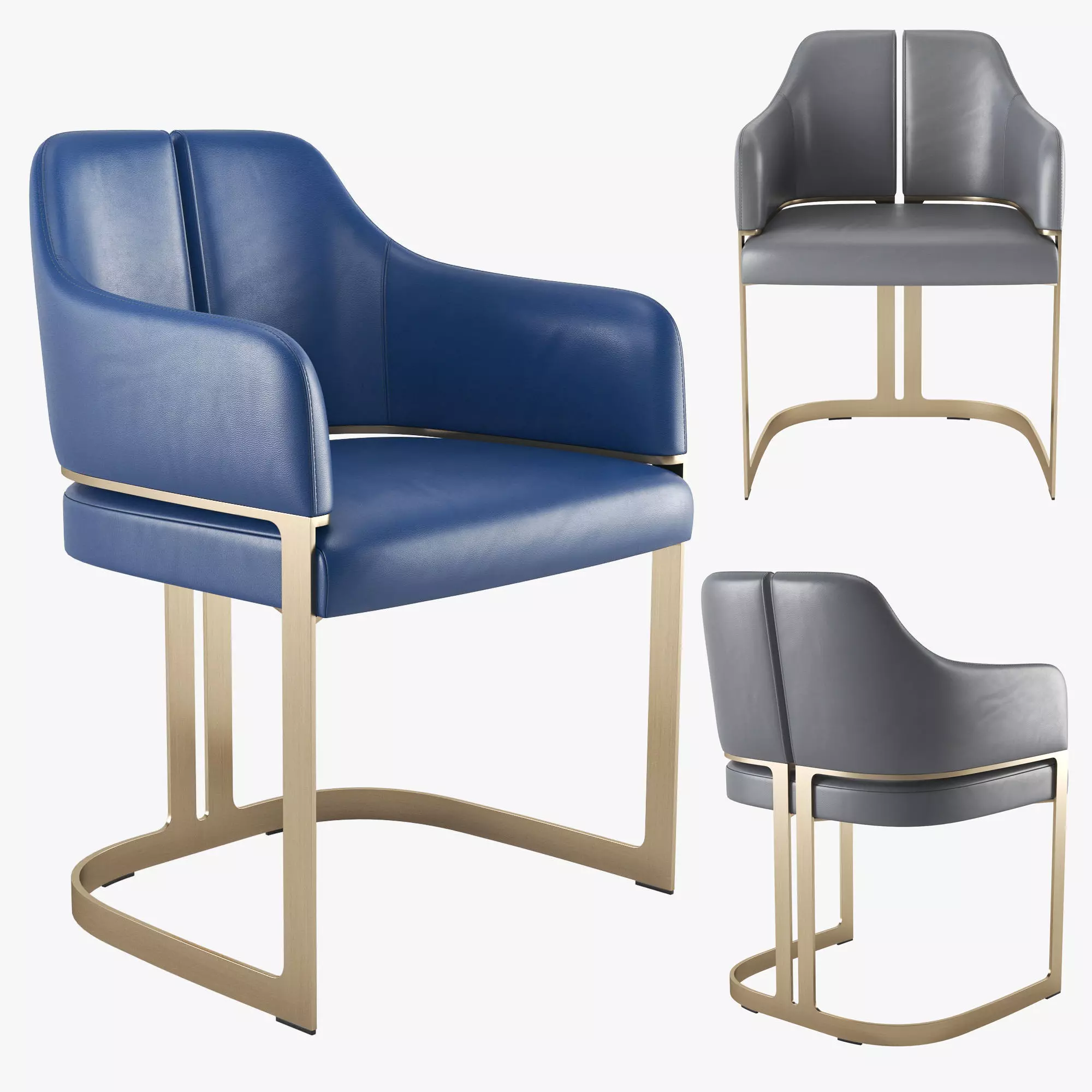 Atelier Purcell Padus Dining Side Chair 3D model