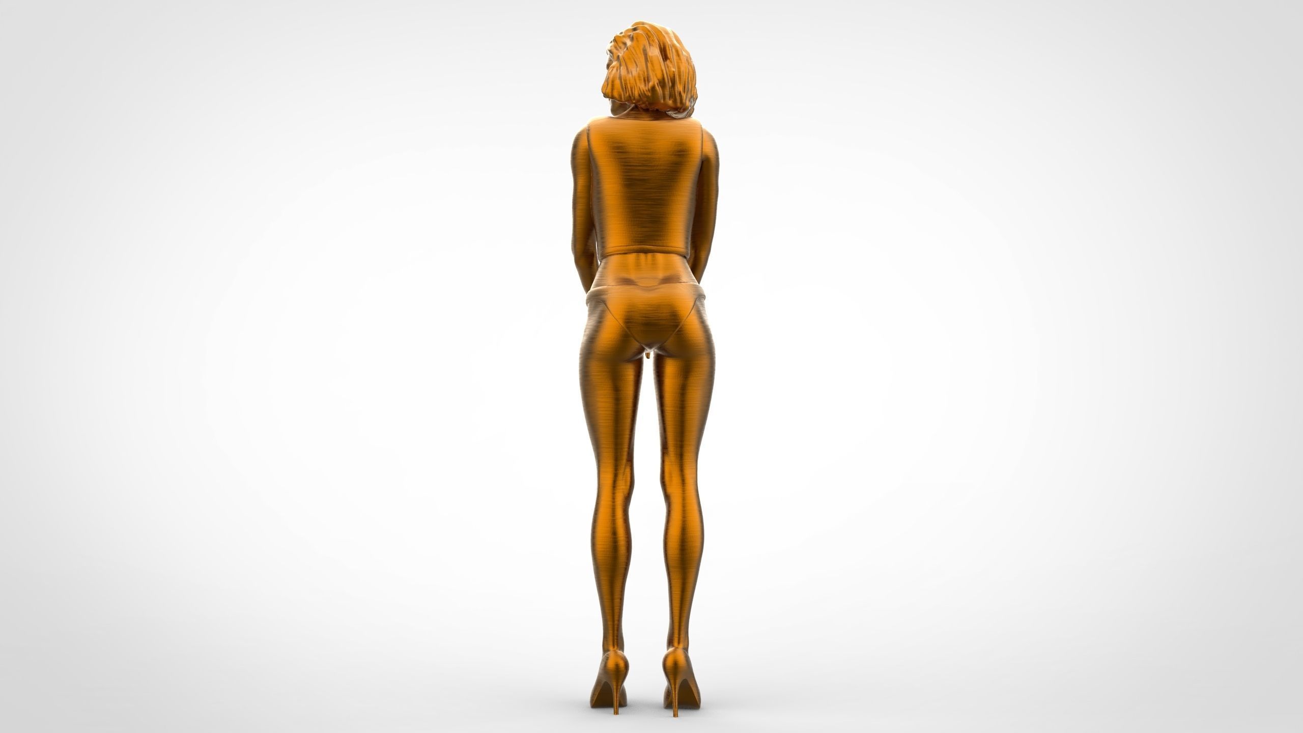 Pose N1 Attractive Sexy woman miniature 3d print Model 3D print model_10