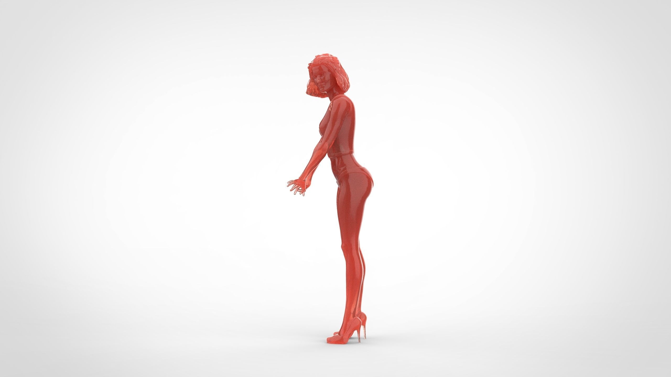 Pose N1 Attractive Sexy woman miniature 3d print Model 3D print model_15