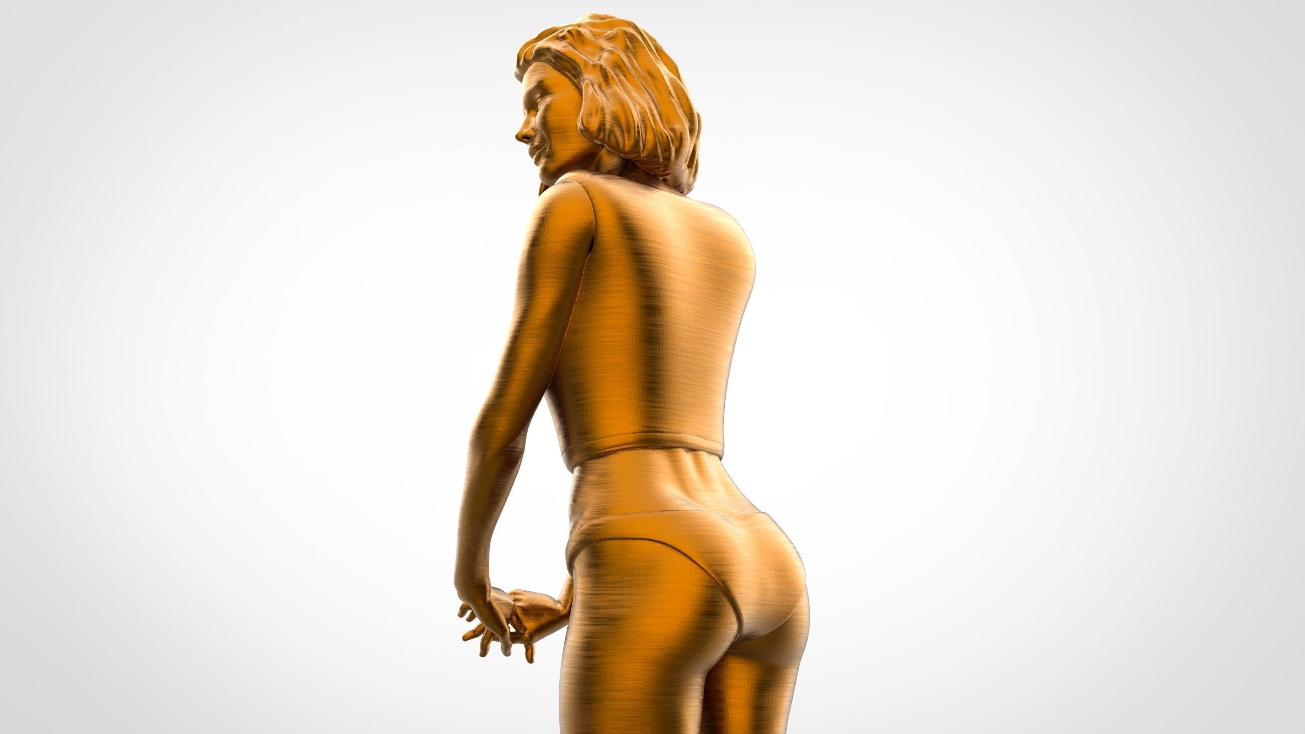 Pose N1 Attractive Sexy woman miniature 3d print Model 3D print model_7