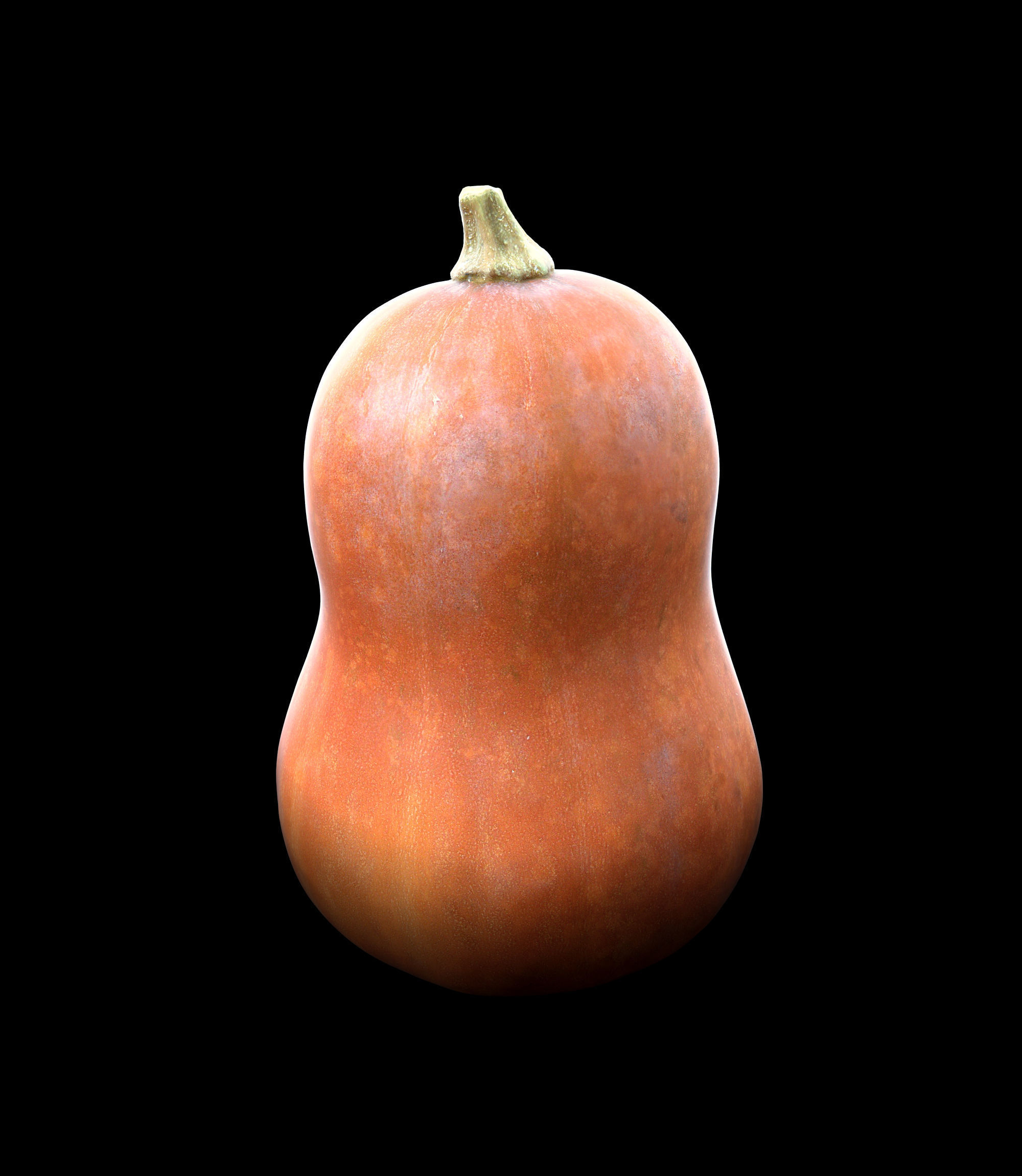 Pumpkin Low-poly 3D model_6