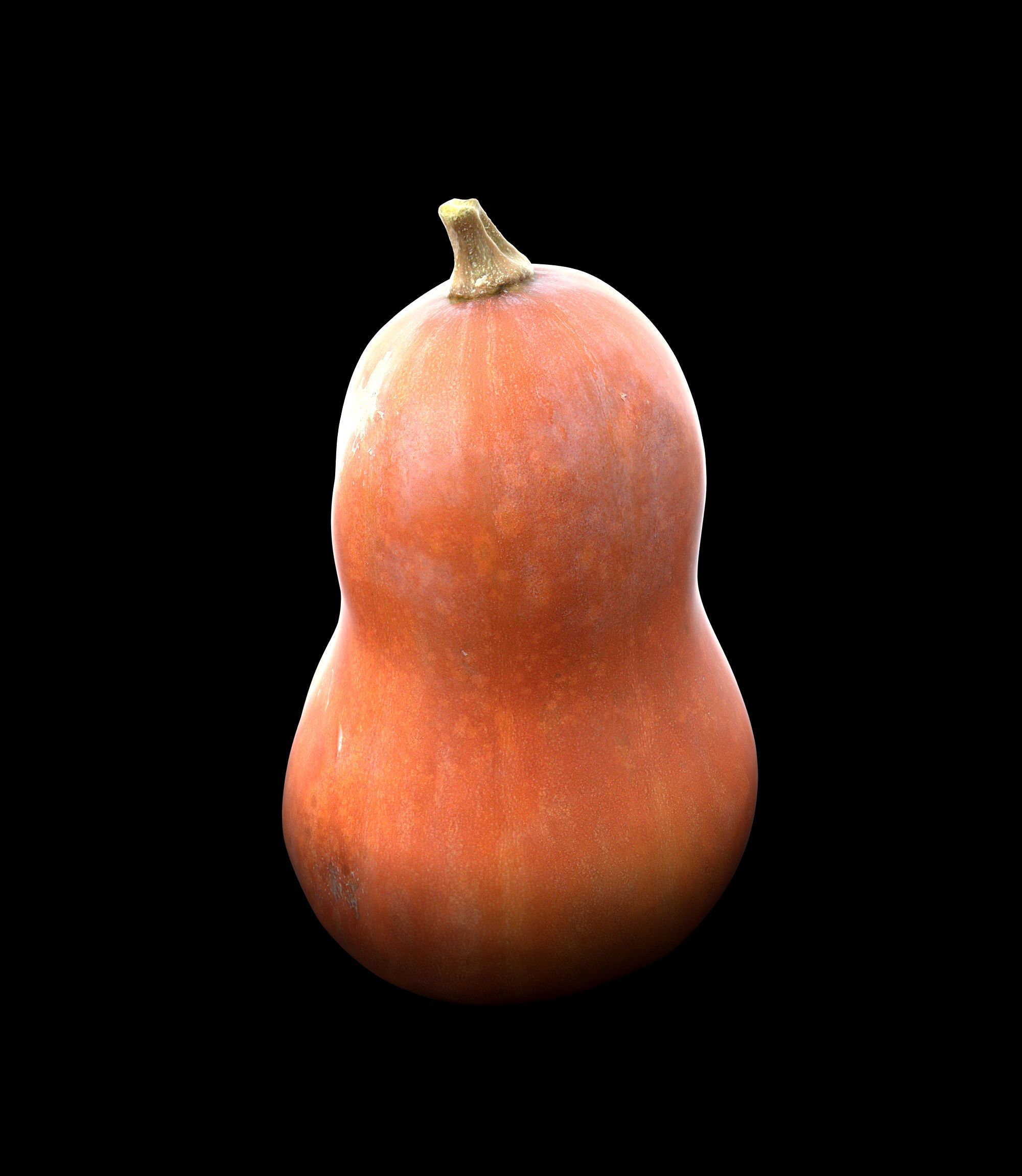 Pumpkin Low-poly 3D model_7